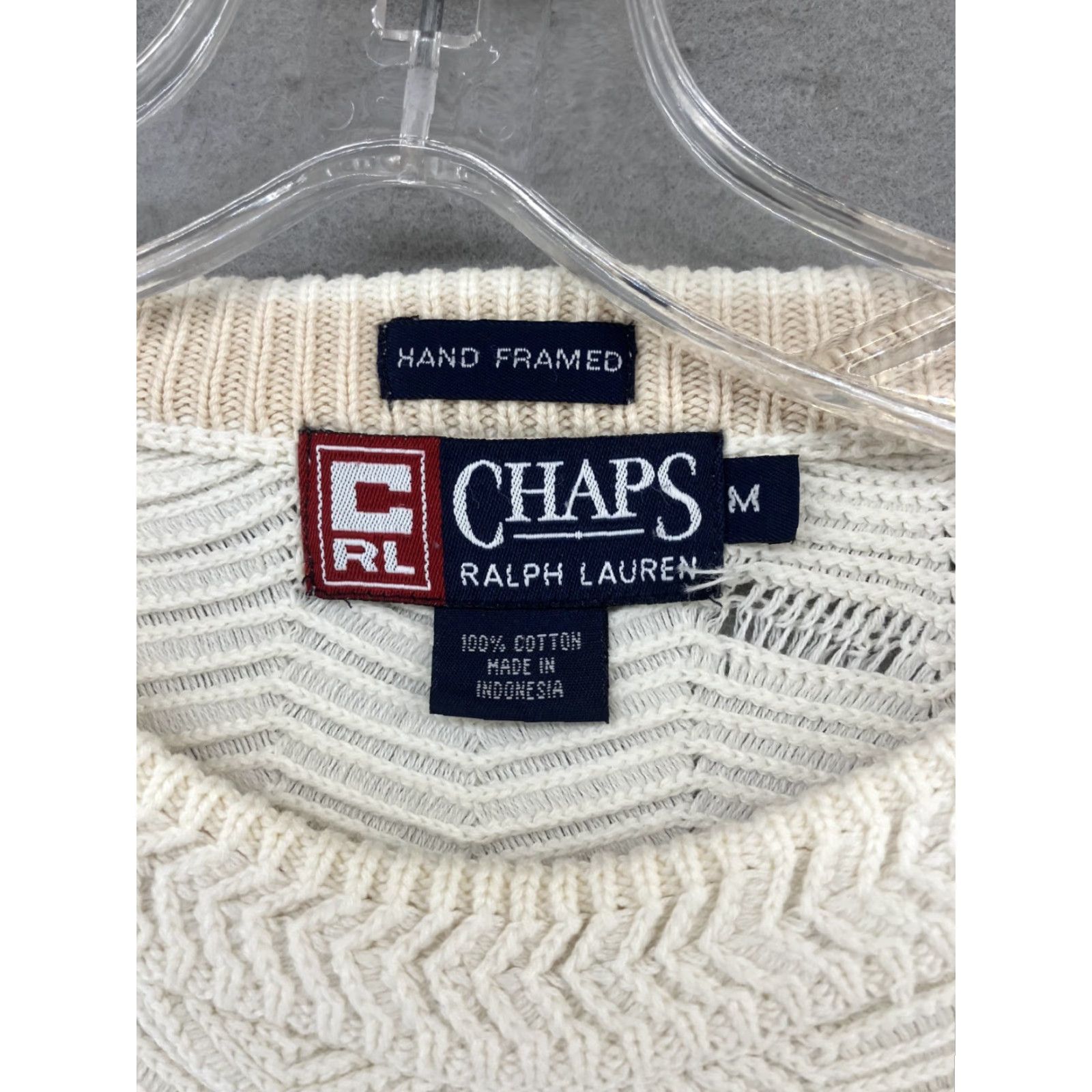 Chaps Vintage Ralph Lauren Chaps Mens Sweater Cotton Herringbone Crew Neck M Winter Casual 90s Size US M / EU 48-50 / 2 - 3 Thumbnail