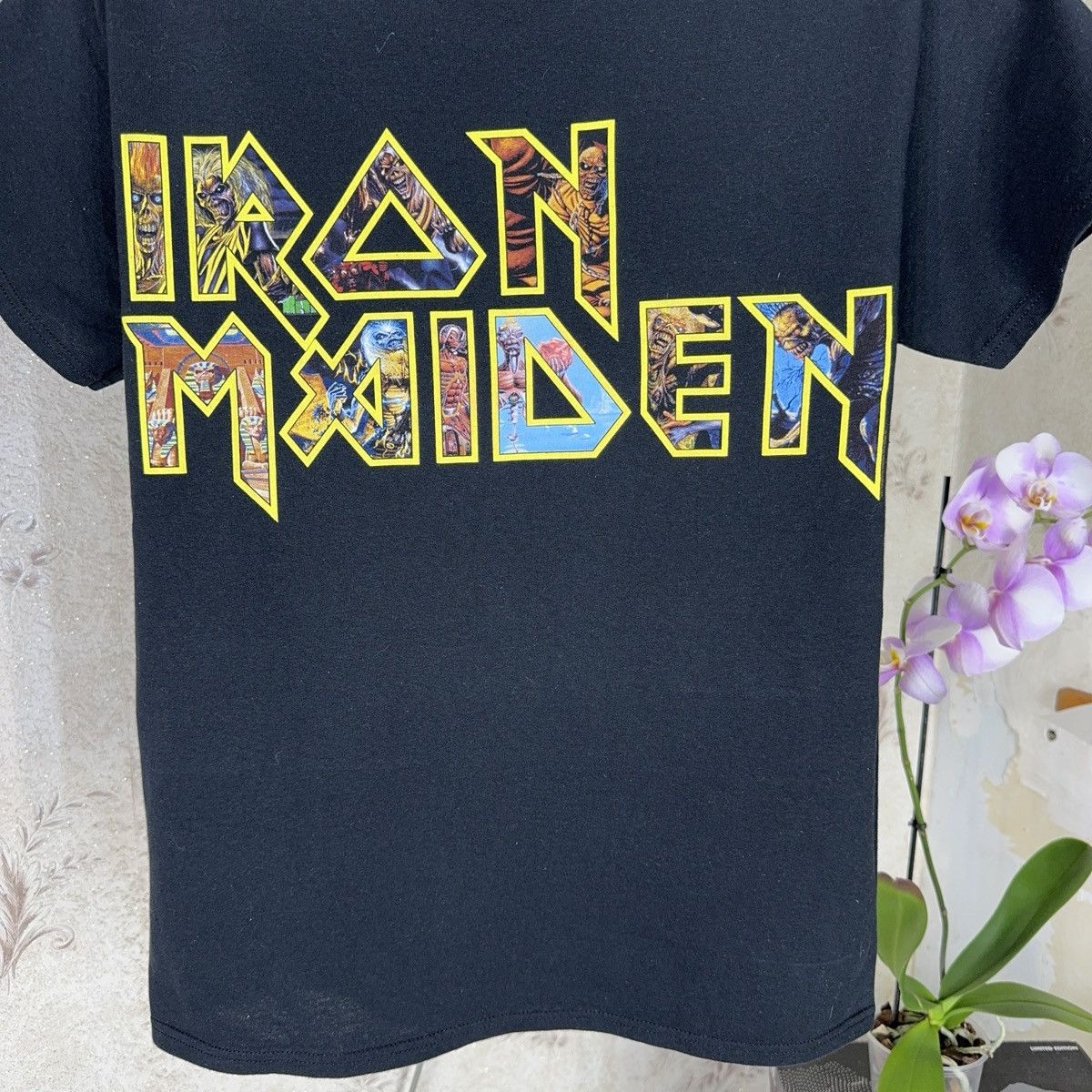 Band Tees × Vintage Vintage Iron Maiden T shirt Rock Band Tee Logo Streetwear M Size US M / EU 48-50 / 2 - 7 Thumbnail
