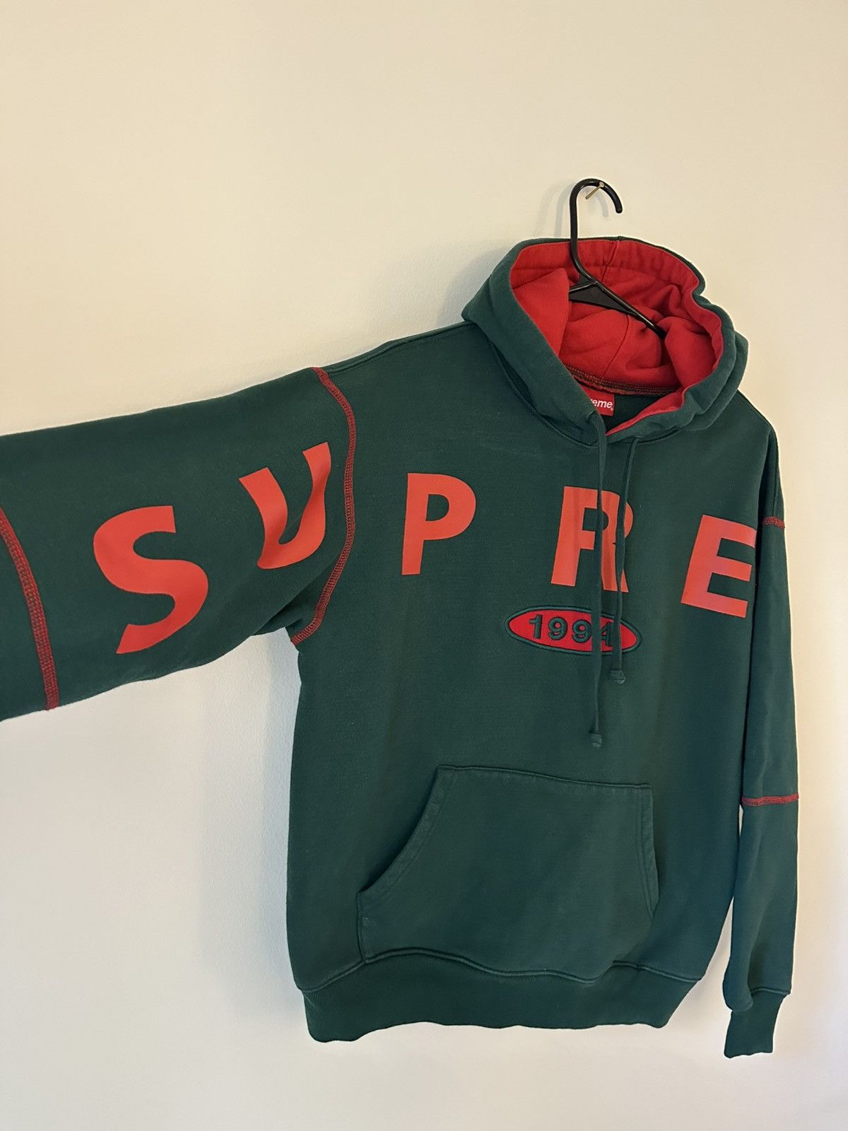 Supreme Supreme Spread Logo Hooded Sweatshirt Size US S / EU 44-46 / 1 - 2 Thumbnail