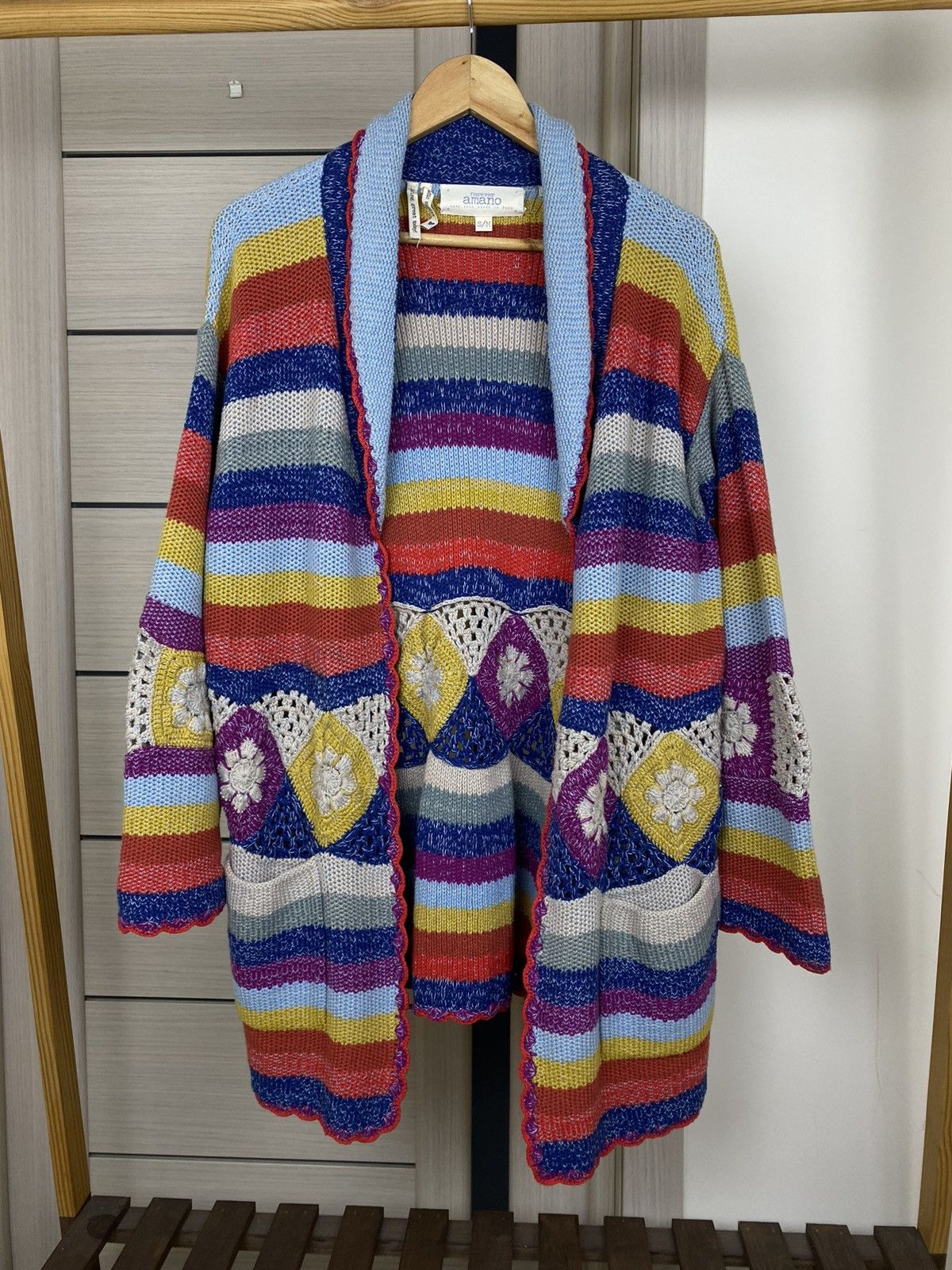 Other Amano Jude Multicoloured flowers Chunky Cardigan sweater Size M / US 6-8 / IT 42-44 - 1 Thumbnail