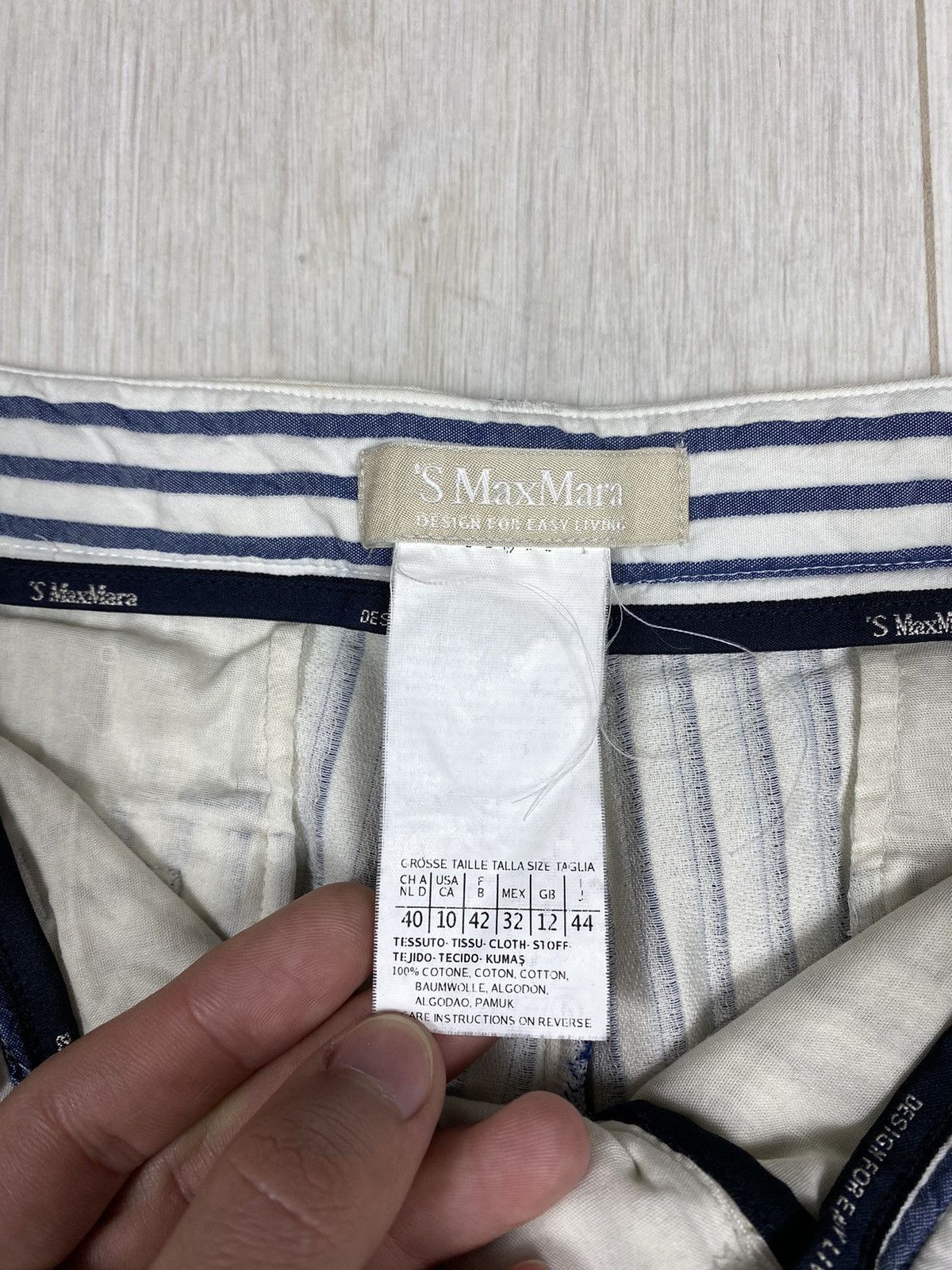 Max Mara ‘S Max Mara Striped Pants Size 28" / US 6 / IT 42 - 13 Thumbnail