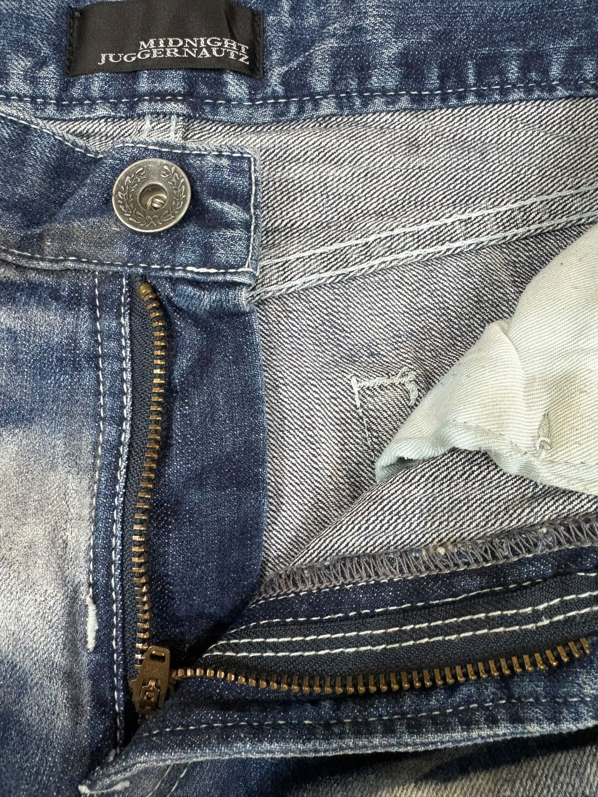 Japanese Brand Vintage Japanese Brand Paint Distress Jeans Like Numbernine Size US 28 / EU 44 - 9 Thumbnail