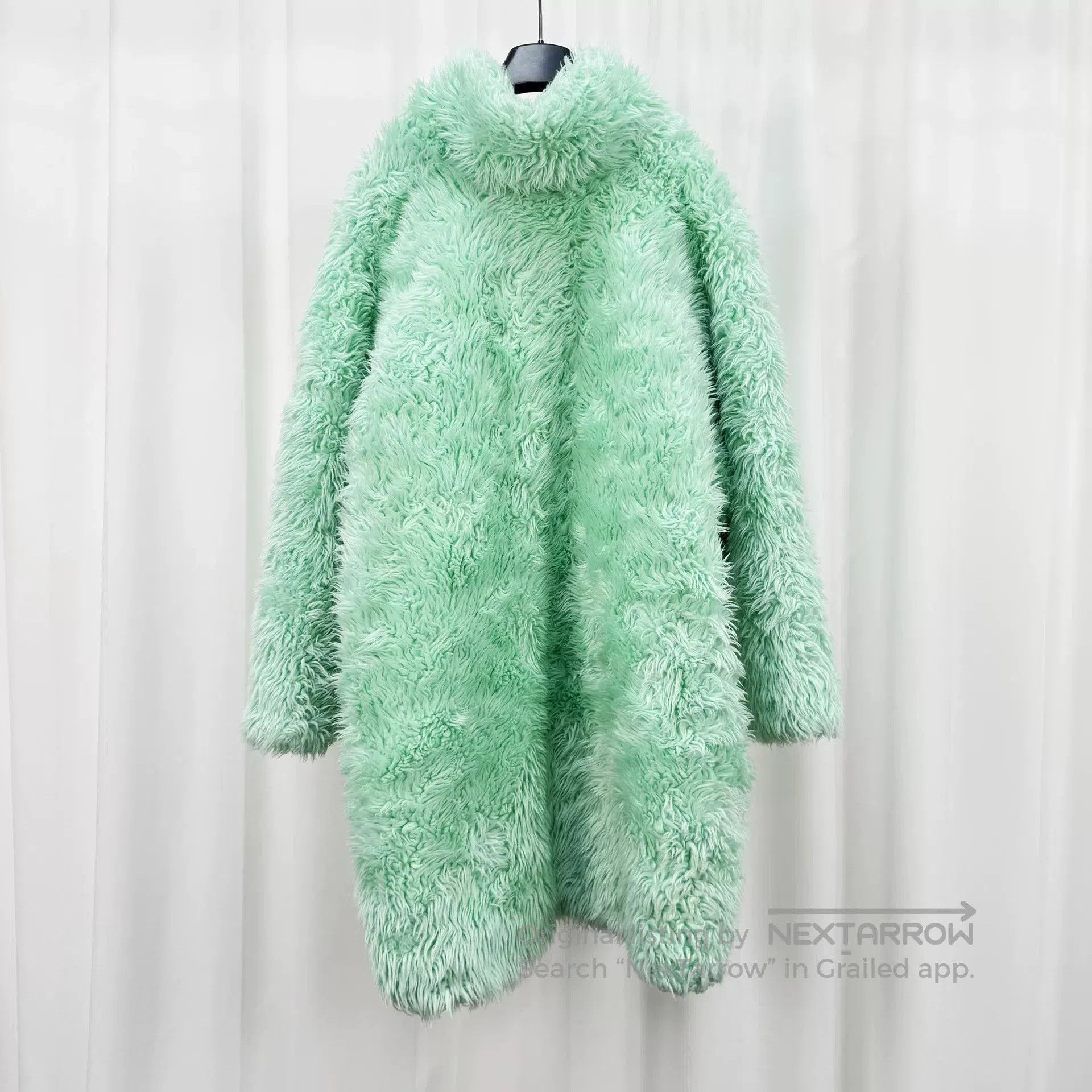 Balenciaga Balenciaga Mint Green Teddy Coat. Size US XS / EU 42 / 0 - 2 Thumbnail