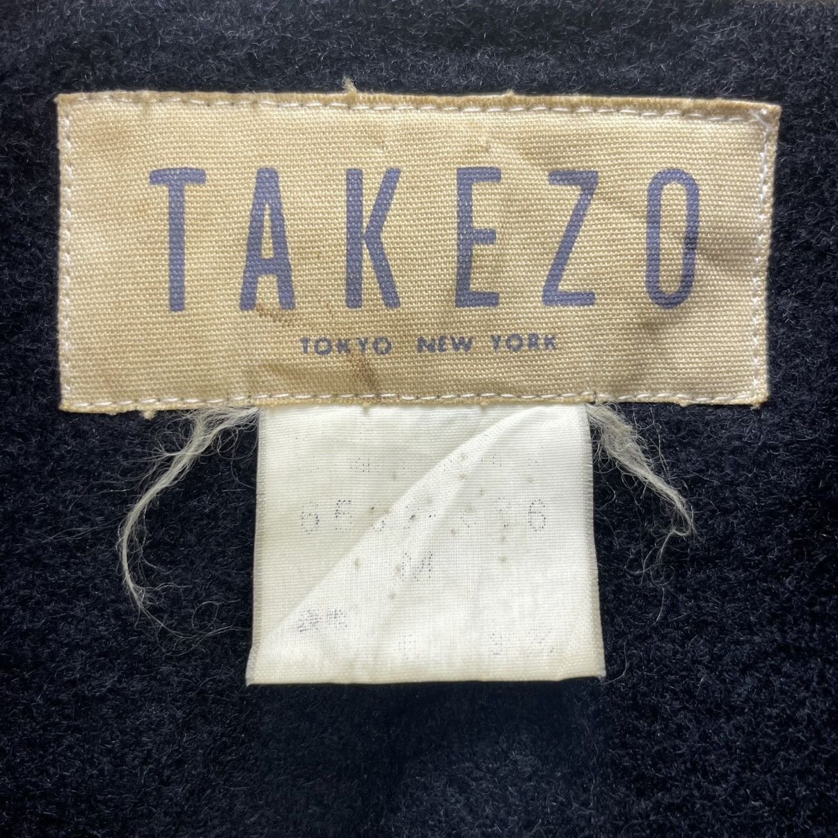 Japanese Brand 💥Vtg Japanese Brand Takezo Wool Long Coat Double Breasted Size US M / EU 48-50 / 2 - 4 Thumbnail