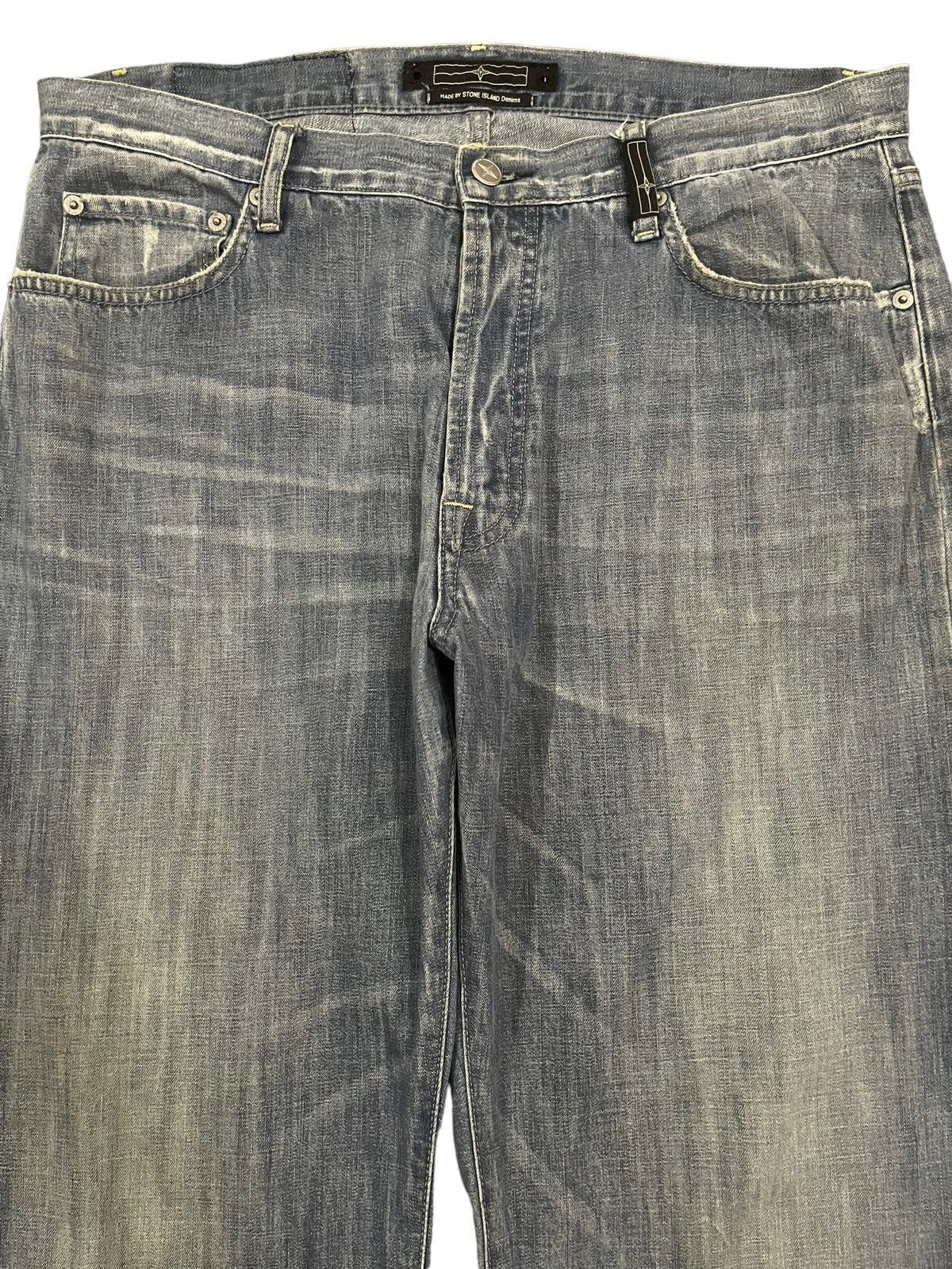 Stone Island Vintage Stone Island Denim Blue Wash Style Loose Jeans Size US 33 - 3 Thumbnail