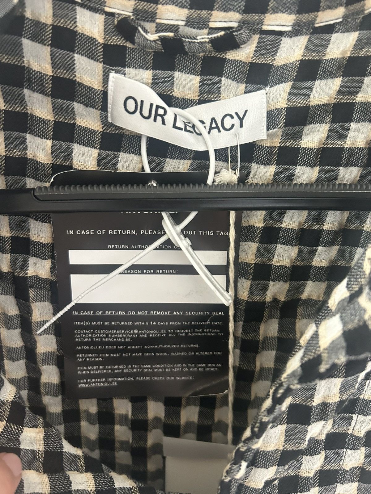 Our Legacy Our Legacy Coach Shirt Wyoming Check Size US XL / EU 56 / 4 - 4 Thumbnail