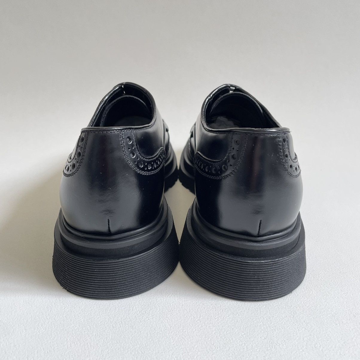 Prada A/W 19 Spazzolato Leather Brogue Shoes Size US 10 / EU 43 - 16 Thumbnail