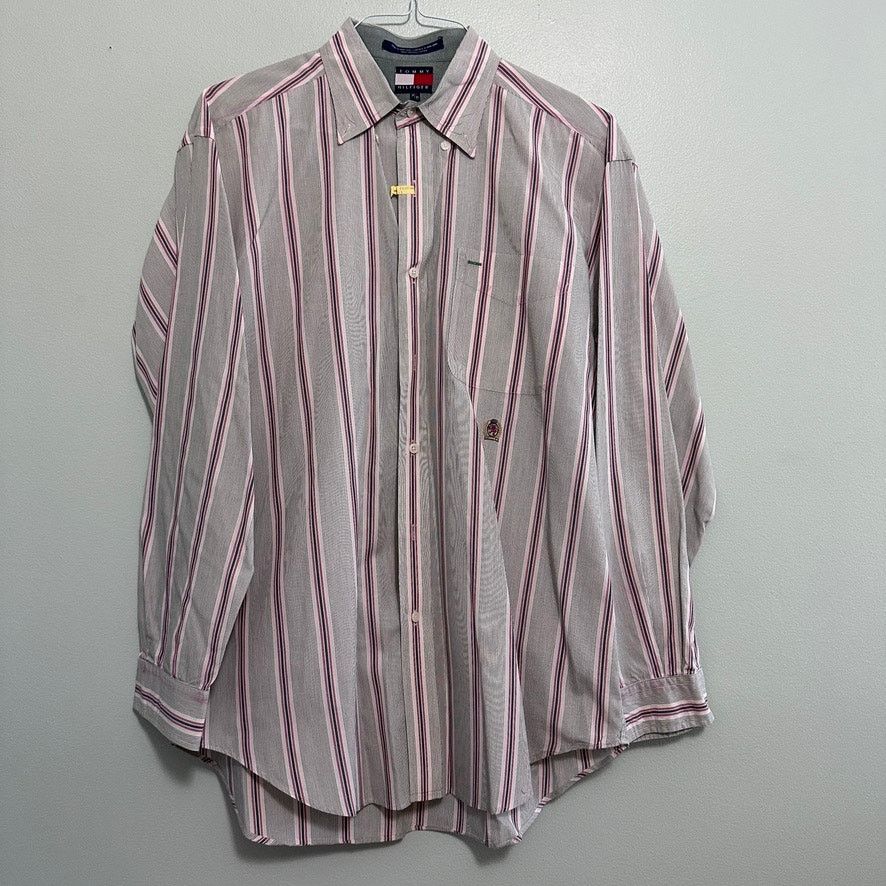 Tommy Hilfiger Vintage Tommy Hilfiger striped button down size M Size US M / EU 48-50 / 2 - 2 Thumbnail