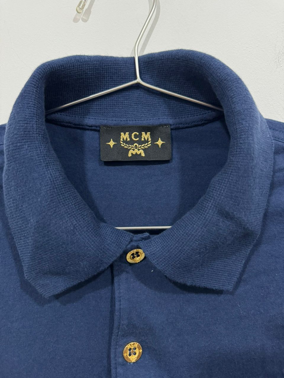 MCM Vintage 90s MCM L/Sleeve Polo Tee Size US S / EU 44-46 / 1 - 3 Thumbnail
