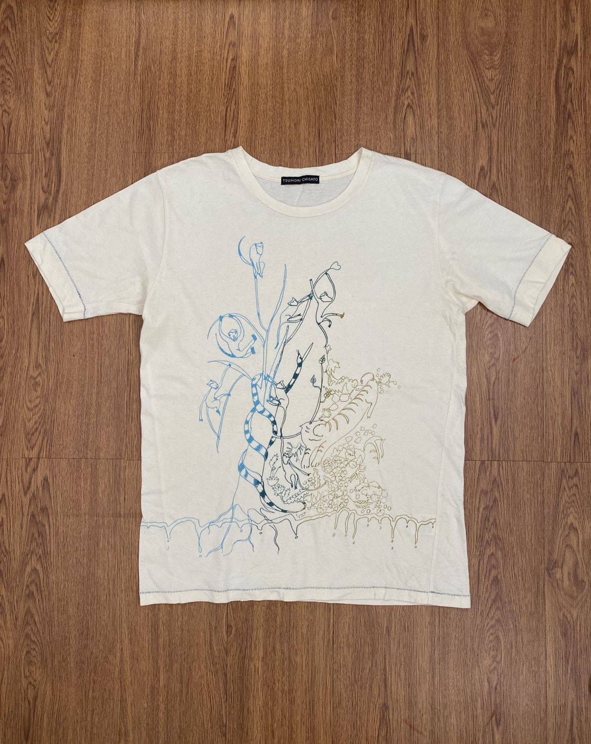 Tsumori Chisato Tsumuri chisato by issey miyake art t-shirt Size US S / EU 44-46 / 1 - 1 Thumbnail