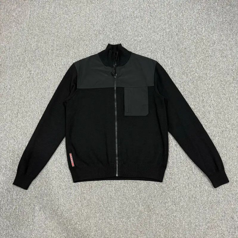 Prada Prada Black Cotton Men's Jacket Size US L / EU 52-54 / 3 - 1 Thumbnail