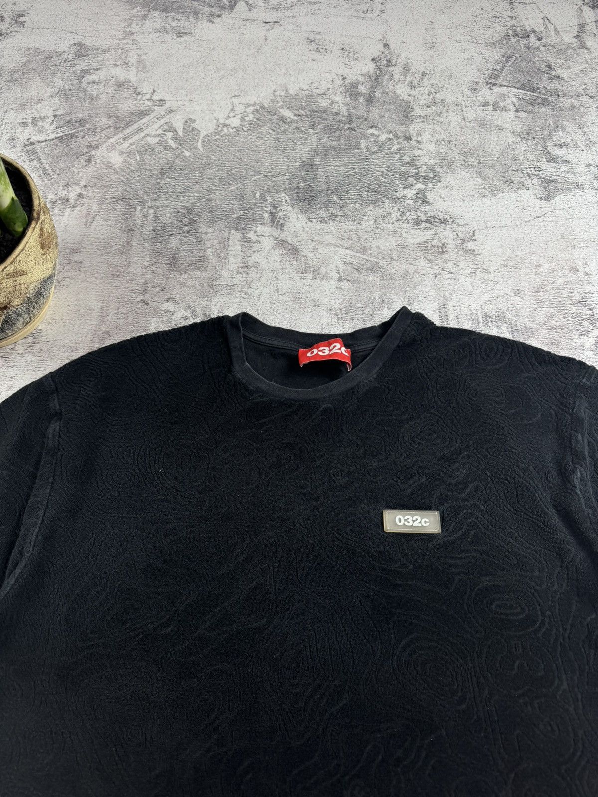 032c 032c Monogram Logo Men’s Large Black Hip Hop Rap Cotton T Shirt Tee Jersey Size US L / EU 52-54 / 3 - 7 Thumbnail