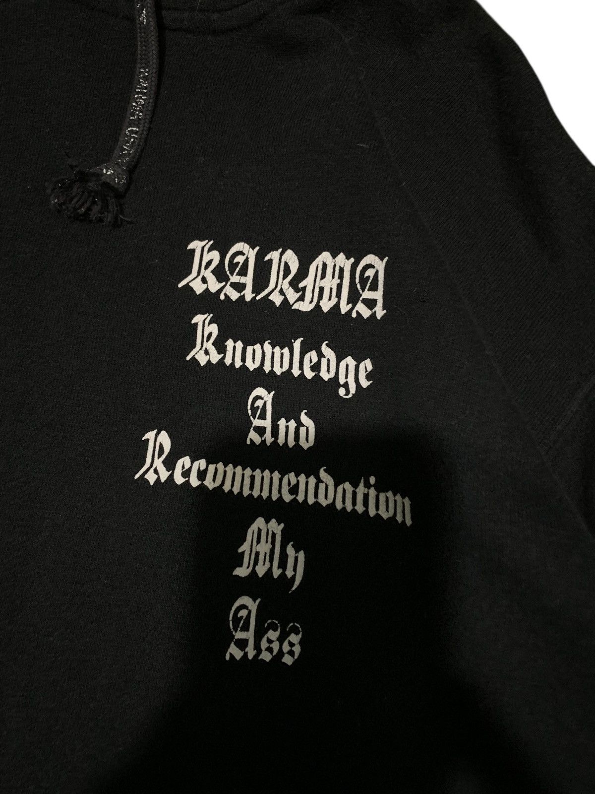 Beauty Beast Vintage KARMA tribal cross gothic punk fur hoodie oversized Size US M / EU 48-50 / 2 - 3 Thumbnail