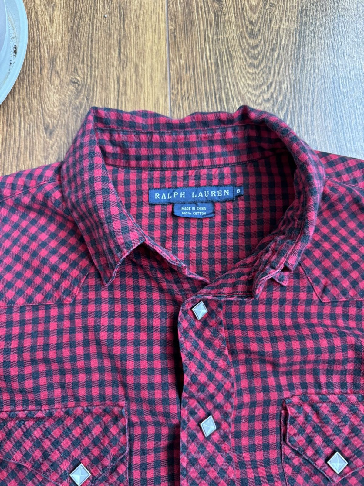 Ralph Lauren Ralph Lauren Ladies Red/black Check Shirt UK Size 8 Size S / US 4 / IT 40 - 3 Thumbnail