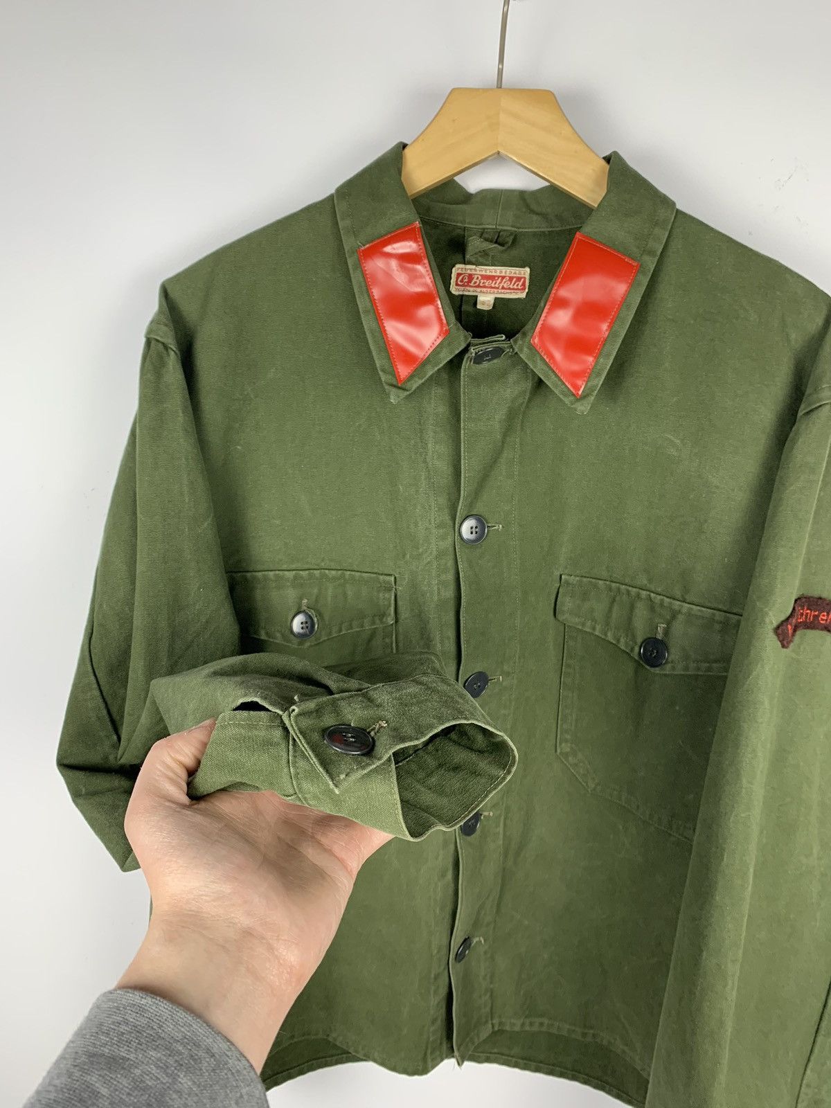 Other Vintage C. Breitfeld Khaki Military Style Jacket Men’s Sz L Size US L / EU 52-54 / 3 - 4 Thumbnail
