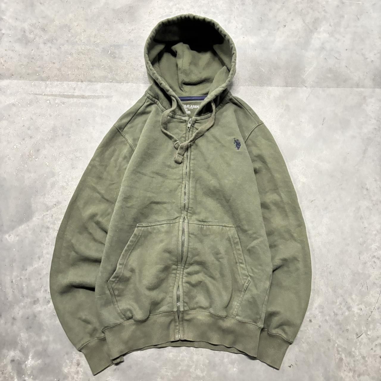 Olive polo hoodie hotsell