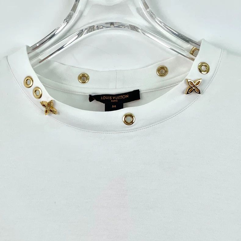 Louis Vuitton Louis Vuitton Cotton crewneck short sleeve T-shirt with wh Size US M / EU 48-50 / 2 - 4 Thumbnail