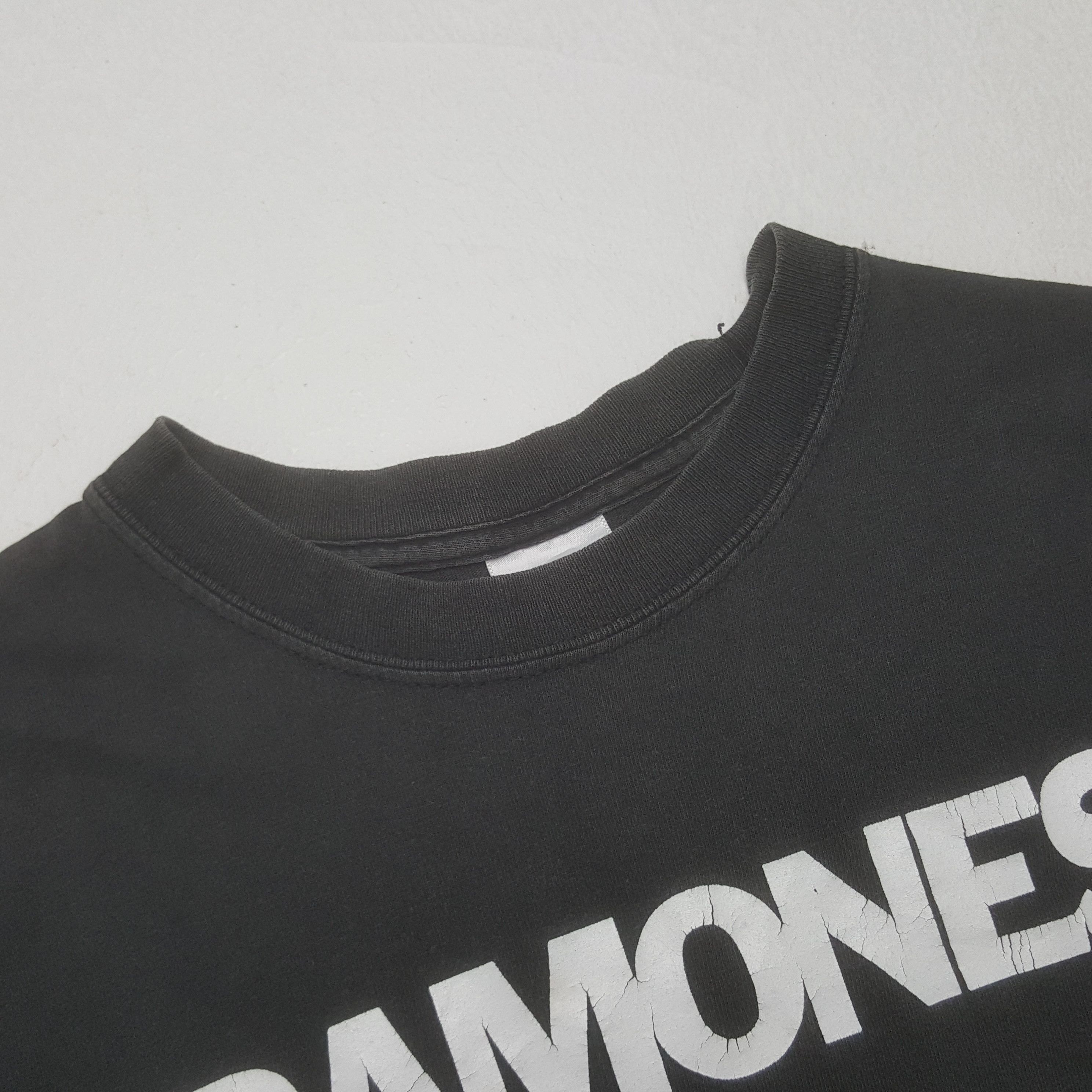Band Tees × Vintage Vintage Ramones American Rock Band Crop Tshirt Size US S / EU 44-46 / 1 - 4 Thumbnail