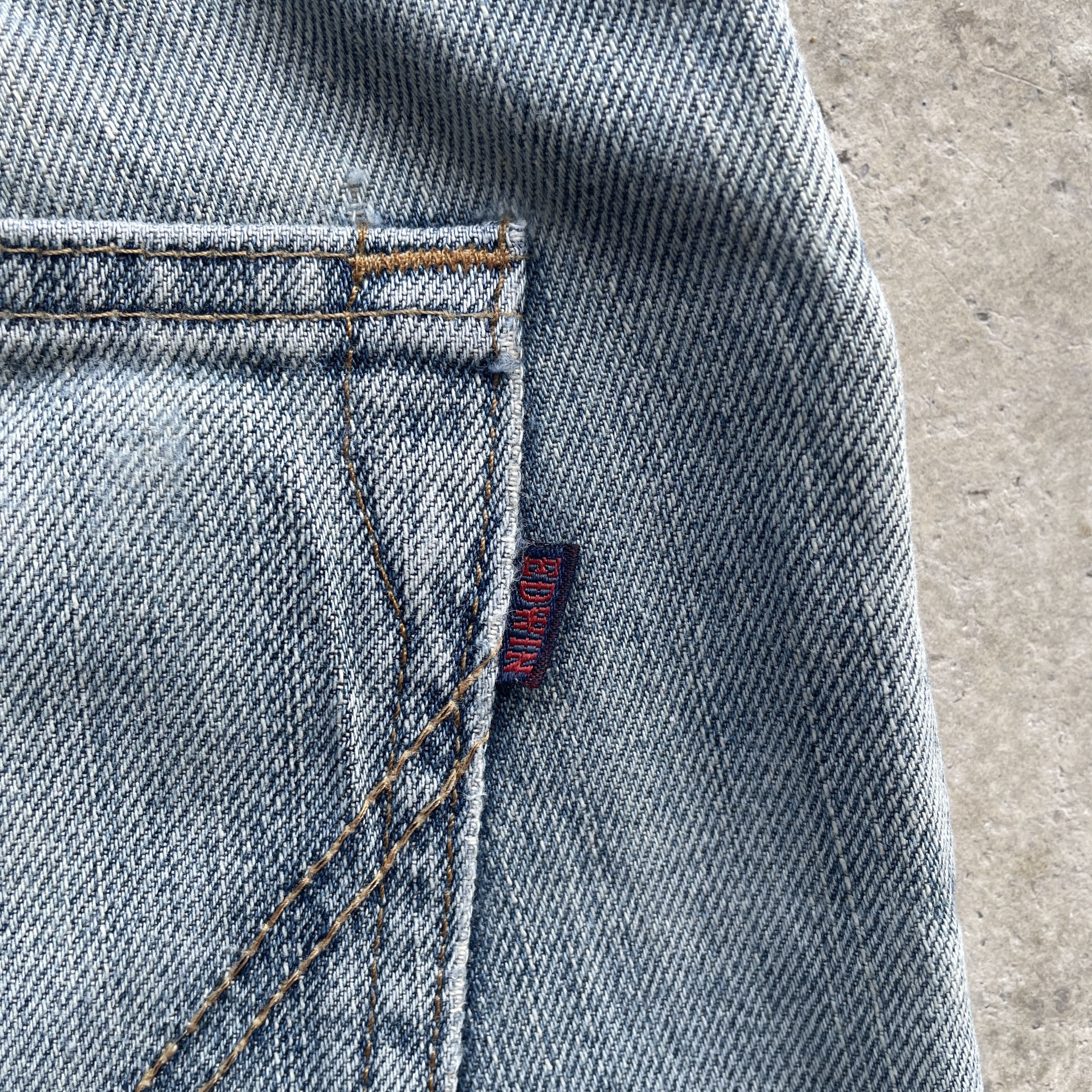 Edwin W33x30 Vintage Edwin 403 Denim Faded Japan Jeans Pants Size US 33 - 9 Thumbnail