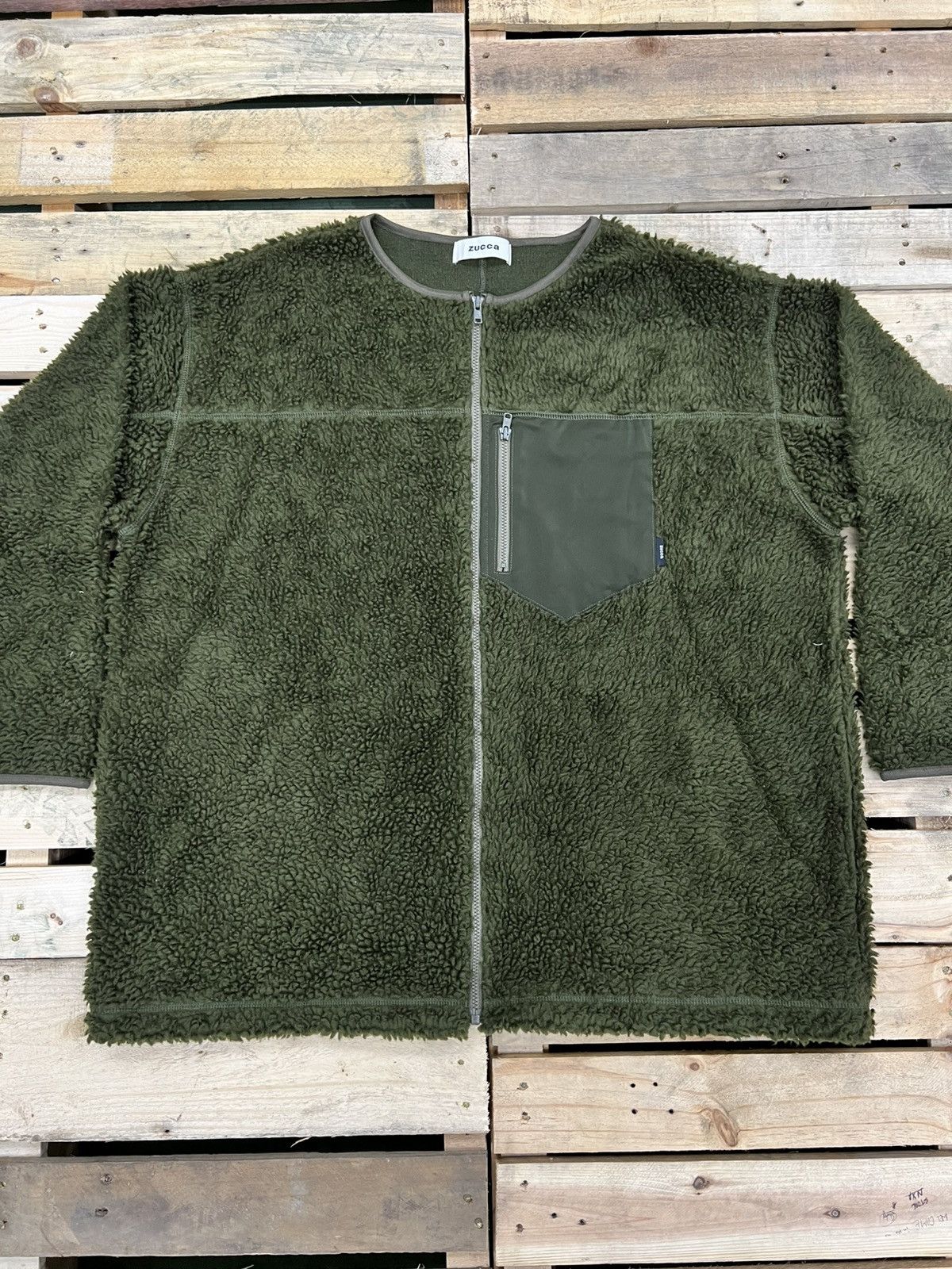 Zucca Zucca Green Deep Pile Fleece Size US M / EU 48-50 / 2 - 2 Thumbnail
