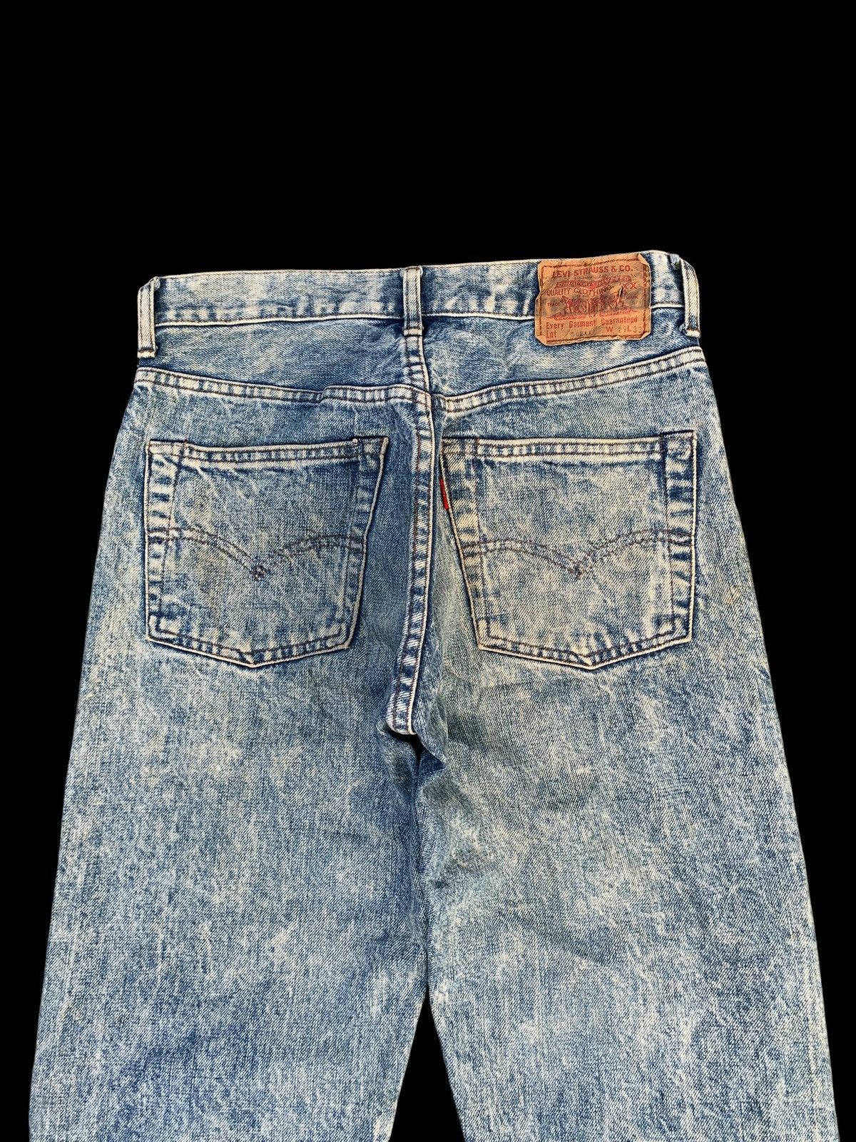 Kapital VINTAGE LEVI'S 502x SELVEDGE BIG E ASICWASH DISTRESSED DENIM Size US 28 / EU 44 - 8 Thumbnail