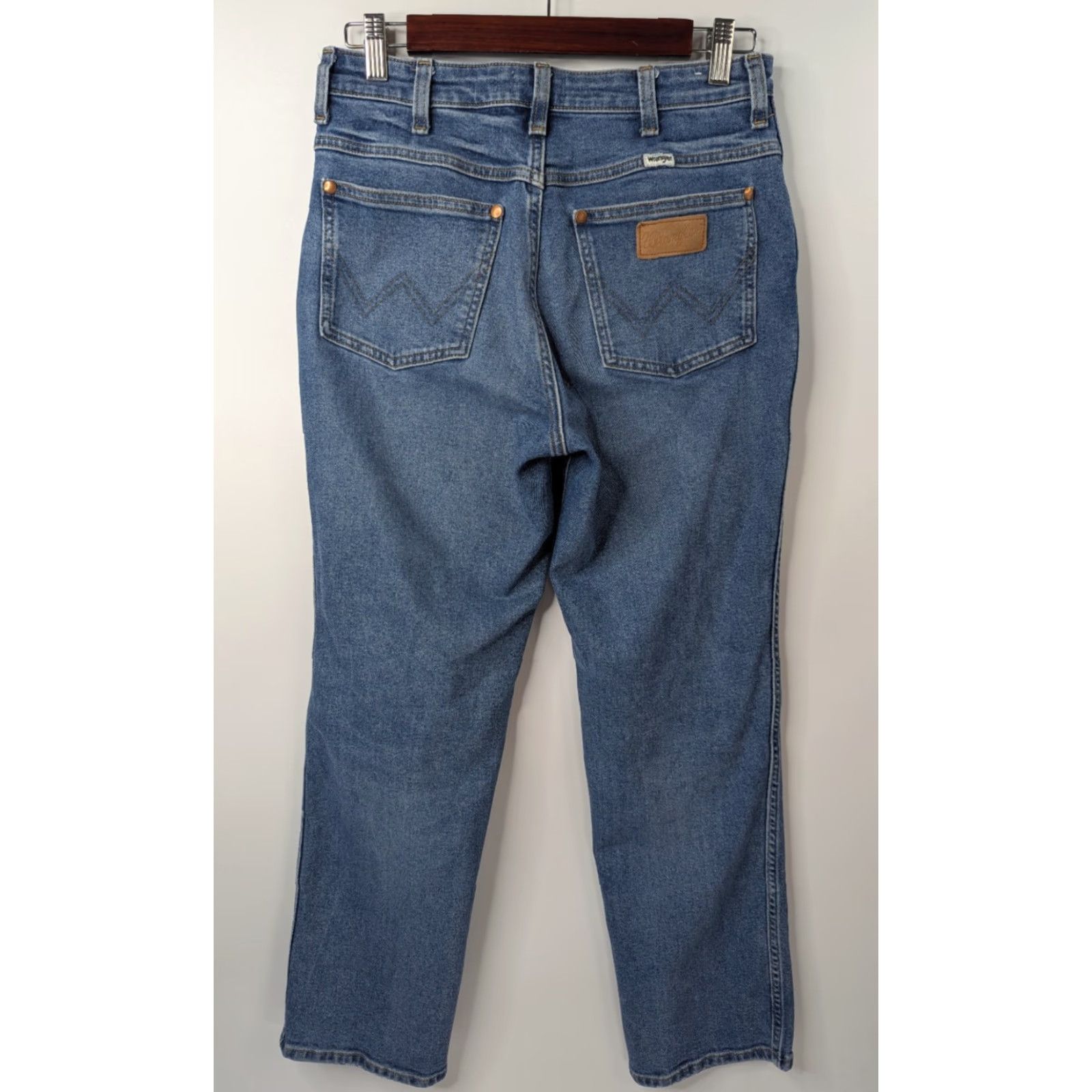 Wrangler Wrangler Jeans 603 High Rise Straight Blue 27x28 Womens Cowboy Western Vintage No N/A Size 27" / US 4 / IT 40 - 2 Thumbnail