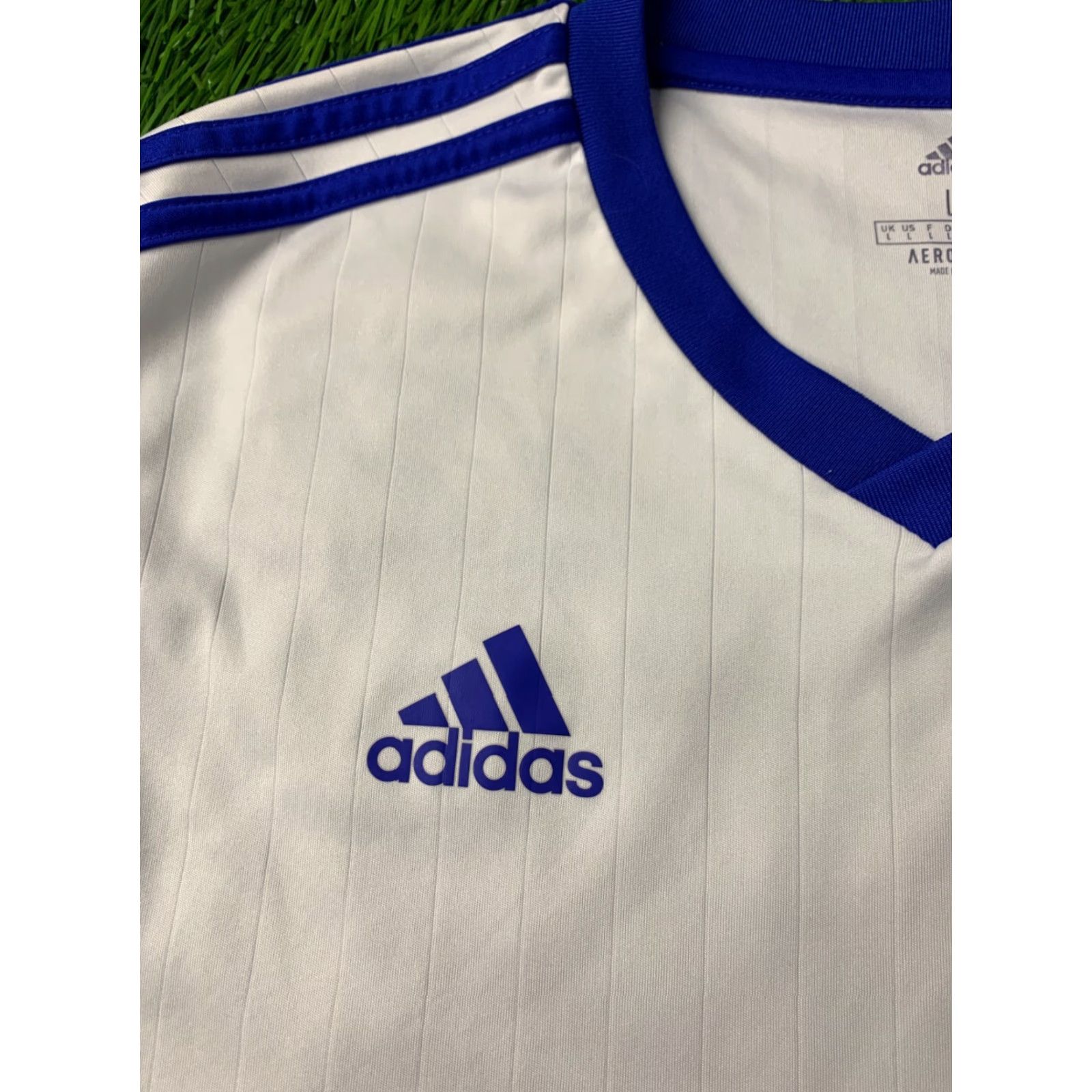 Adidas ADIDAS Tabela FOOTBALL SHIRT L Men White and Blue 100% Polyester ADIDAS PERFORMANCE T-Shirt 2020 Size US L / EU 52-54 / 3 - 3 Thumbnail