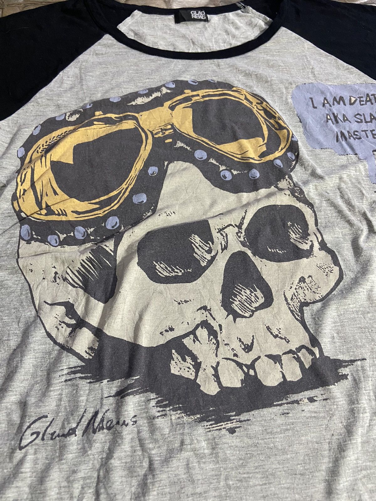 Hysteric Glamour × Japanese Brand VTG Y2K glad news punk skuls tee Size M / US 6-8 / IT 42-44 - 3 Thumbnail