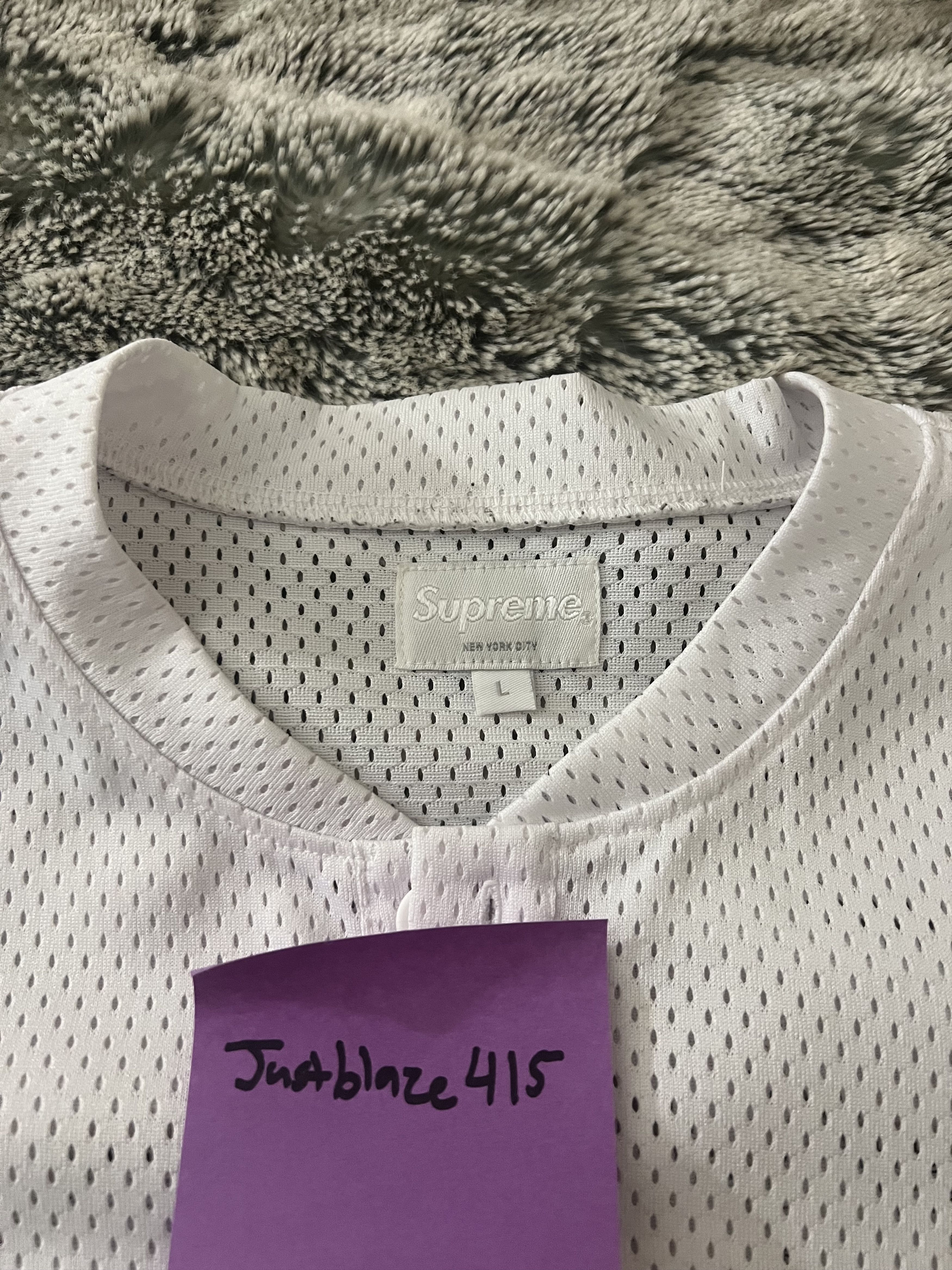 Supreme Supreme Baseball Henley Jersey Mesh 2014 Size US L / EU 52-54 / 3 - 4 Thumbnail