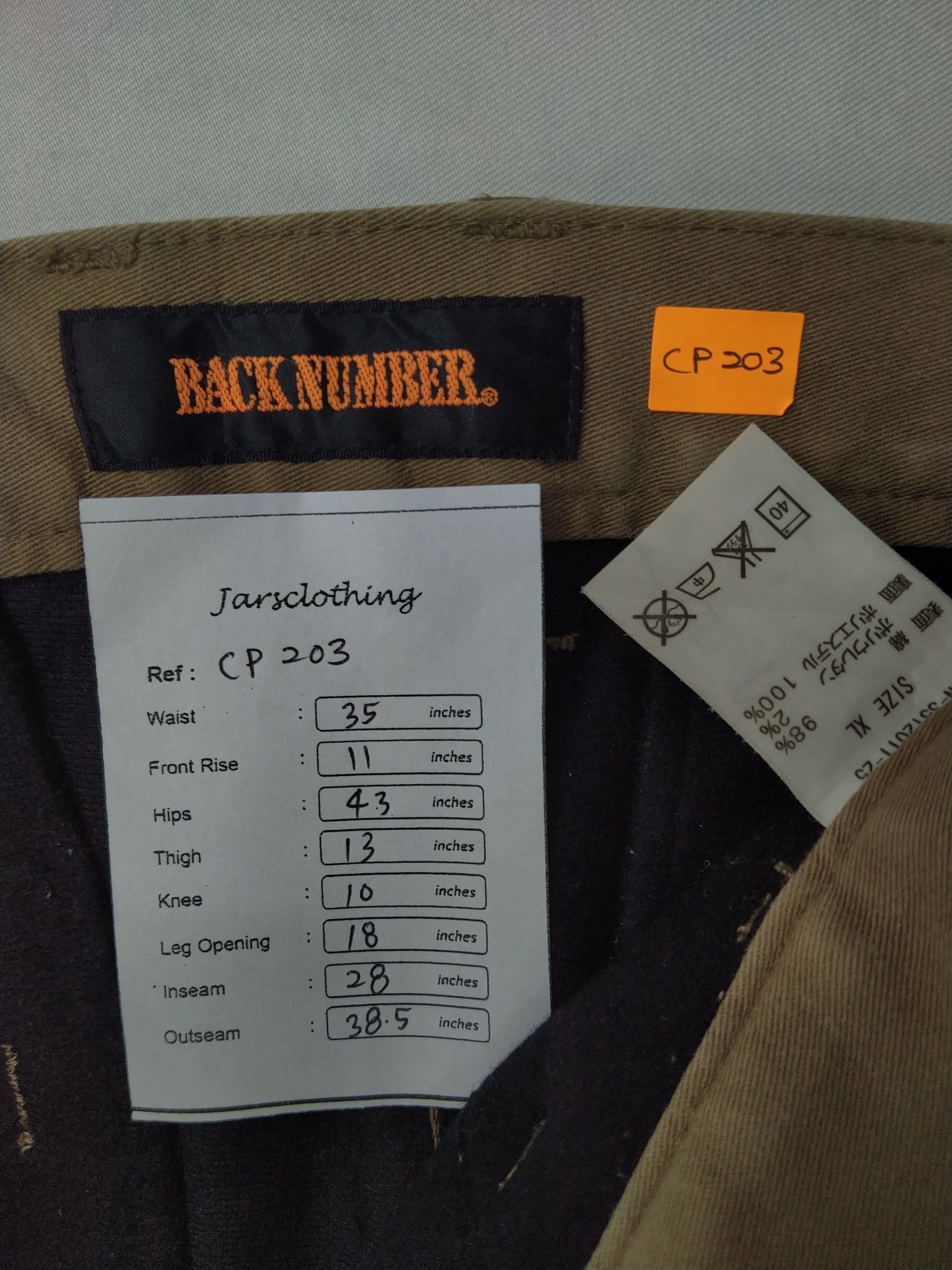 Japanese Brand Back Number Japanese Brand Cargo Multi Pocket Pants -CP203 Size US 35 - 7 Thumbnail