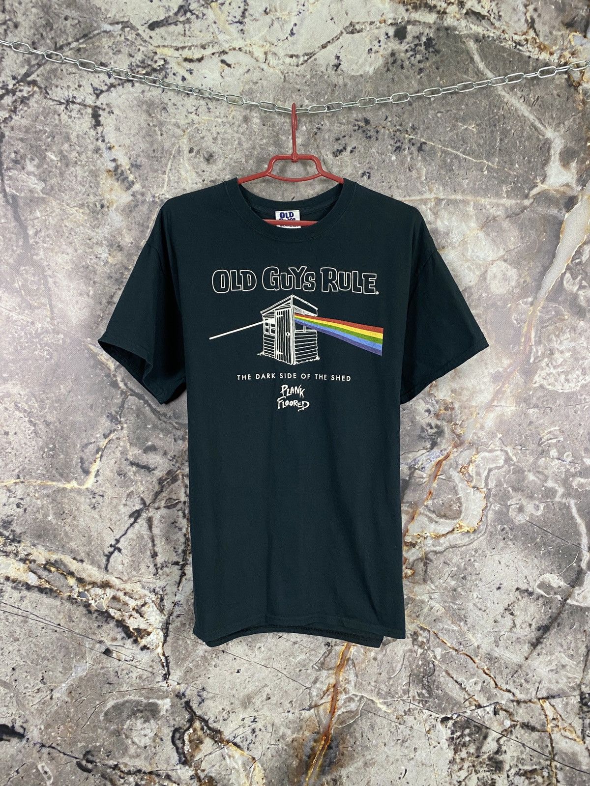 Vintage Men’s Old Guys Rule Plank Floored T-Shirt Size L Size US L / EU 52-54 / 3 - 1 Thumbnail