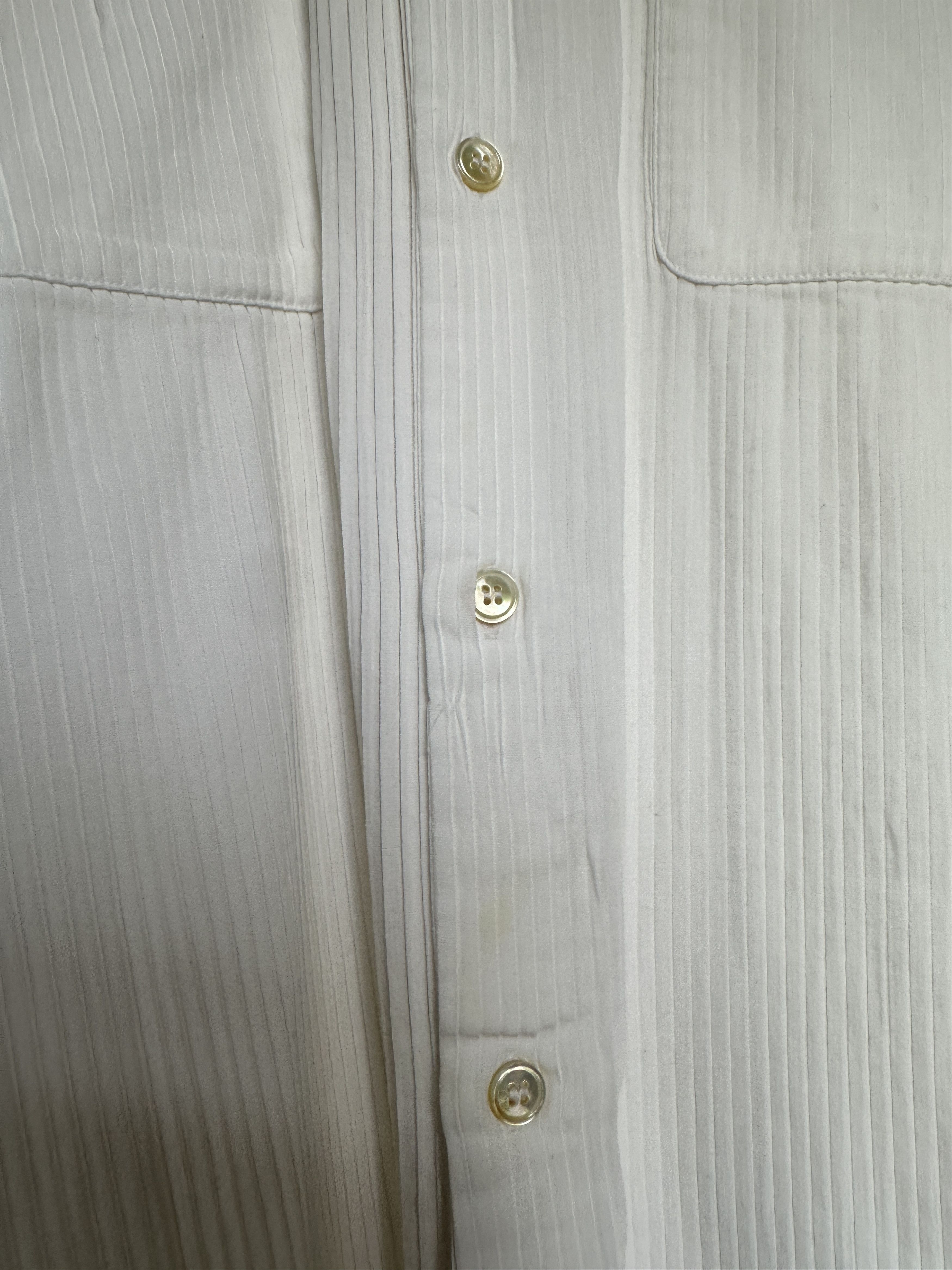 Yohji Yamamoto Yohji Yamamoto Pleated Button Up Shirt Size US XL / EU 56 / 4 - 6 Thumbnail