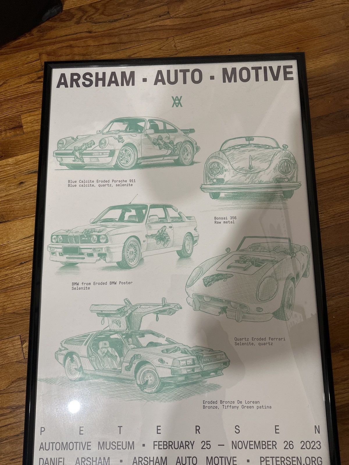 image of Bmw x Daniel Arsham Museum Event Poster Delorean Porsche in White, Men's