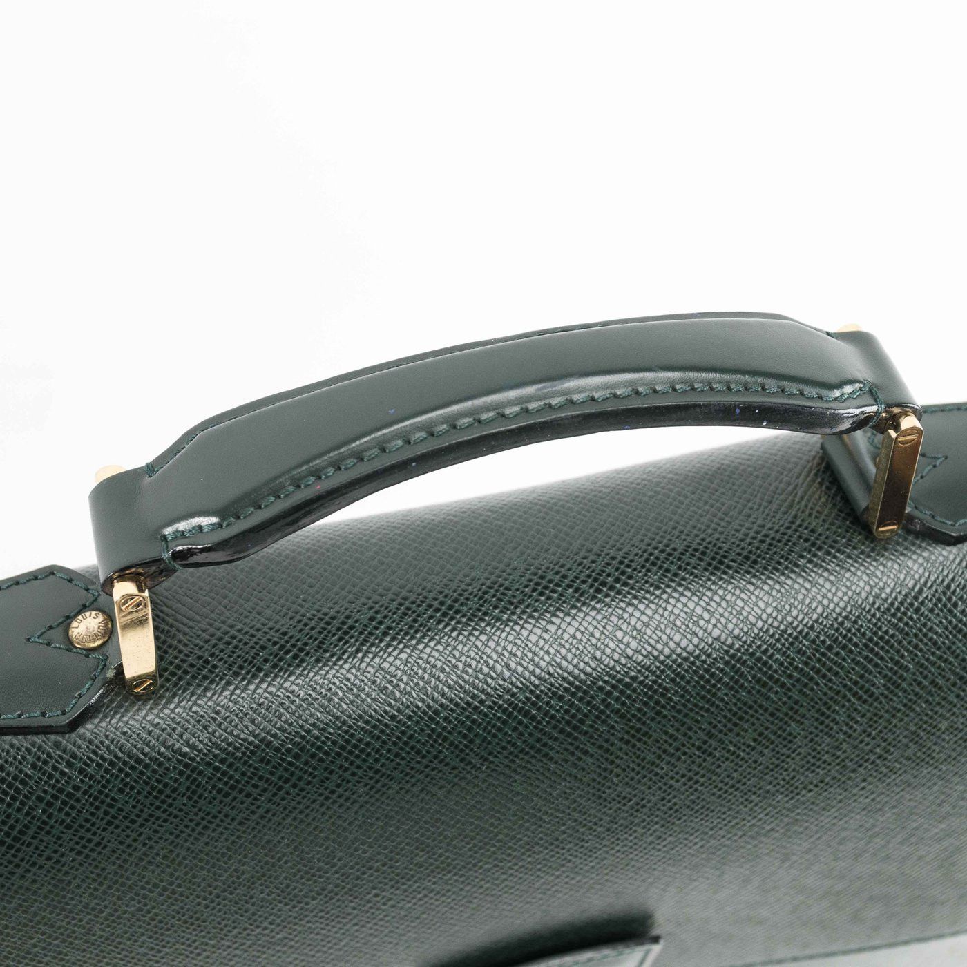 Louis Vuitton Louis Vuitton Green Taiga Leather Robusto Briefcase Size ONE SIZE - 10 Thumbnail