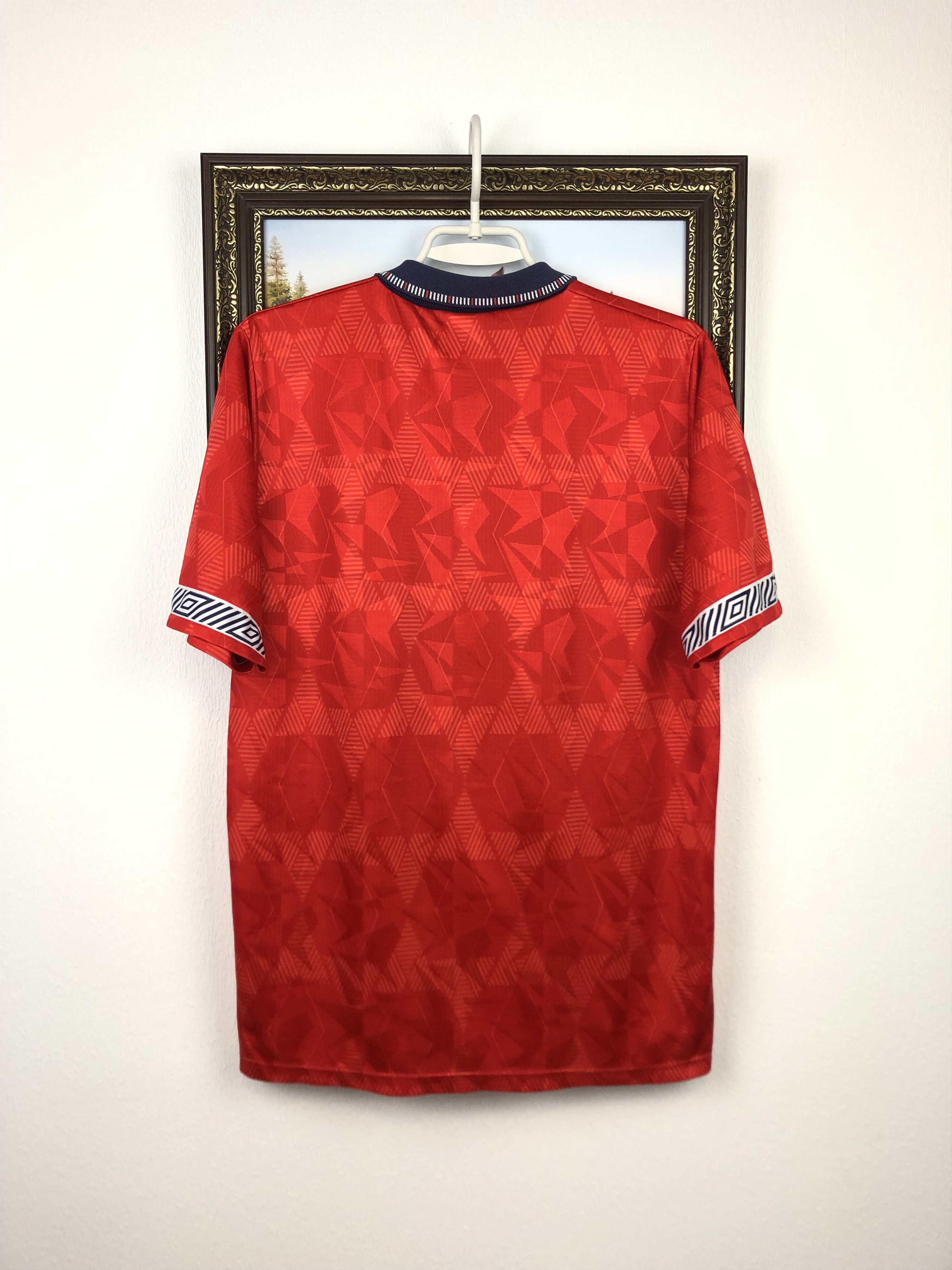 Vintage England football shirt 1990 Soccer Umbro Jersey Mens Trikot Size US M / EU 48-50 / 2 - 9 Thumbnail