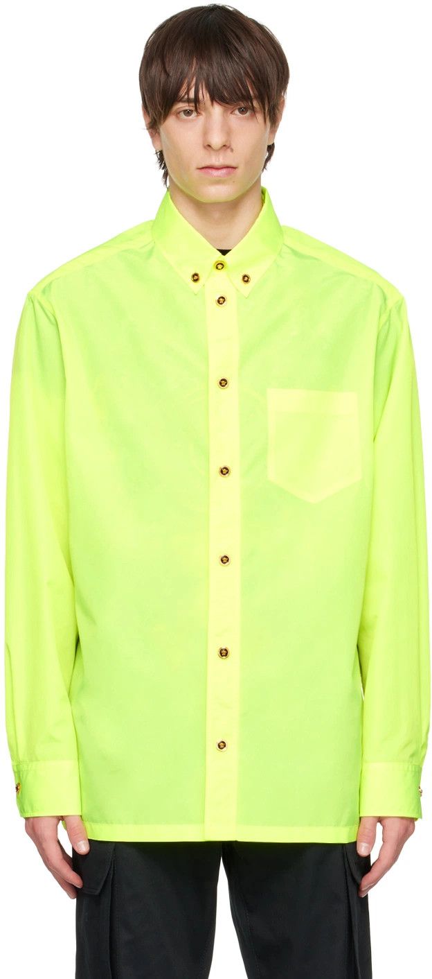 Versace o1y0525 Solid Color Shirt in Yellow Size US L / EU 52-54 / 3 - 1 Thumbnail