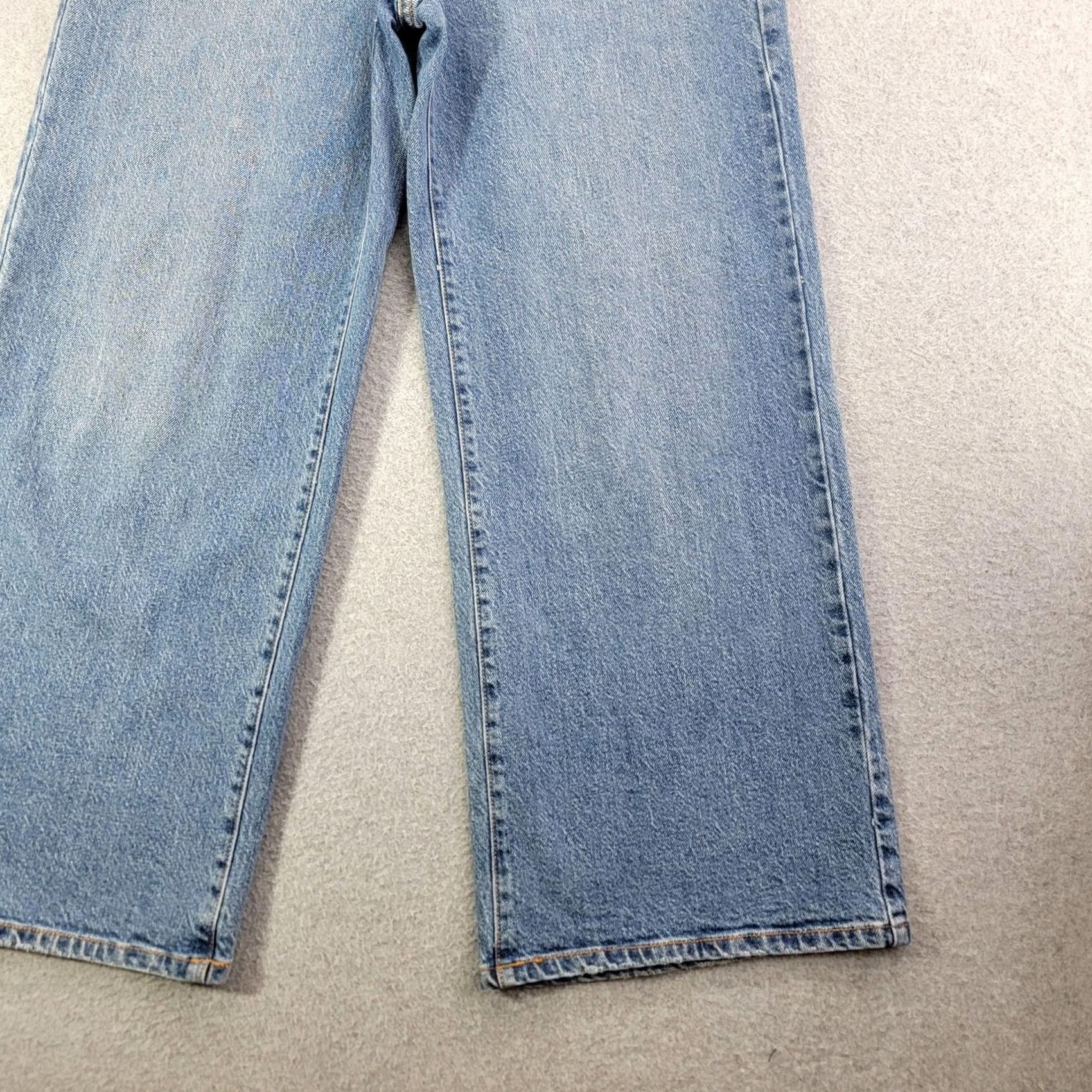 Vintage Habitual Jeans Womens 4/27 Light Wash High Rise Wide Leg Cropped Stretch Denim Size 27" / US 4 / IT 40 - 4 Thumbnail