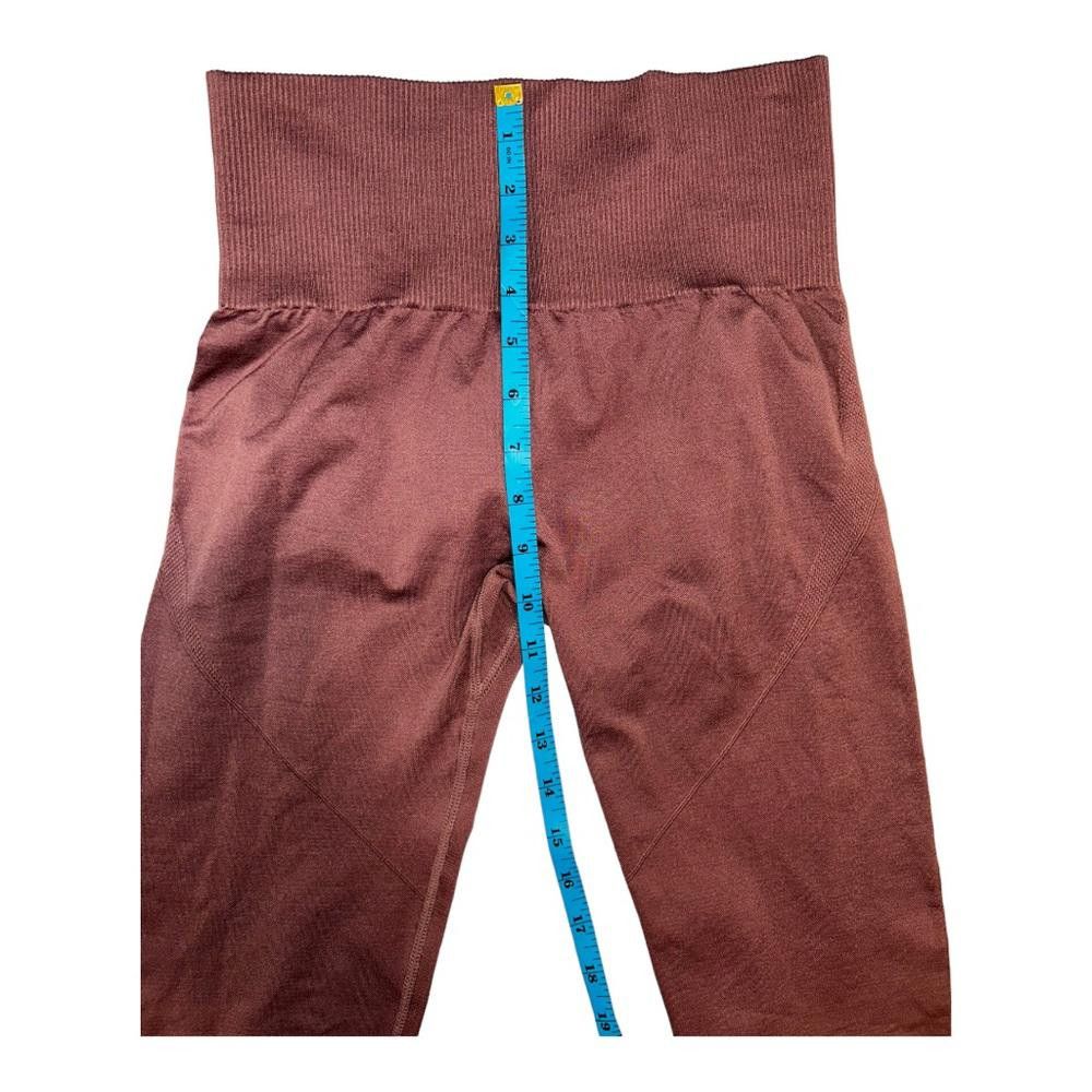 Designer NWOT Mauve High Waist Compression Workout Leggings M Size 32" / US 10 / IT 46 - 6 Thumbnail