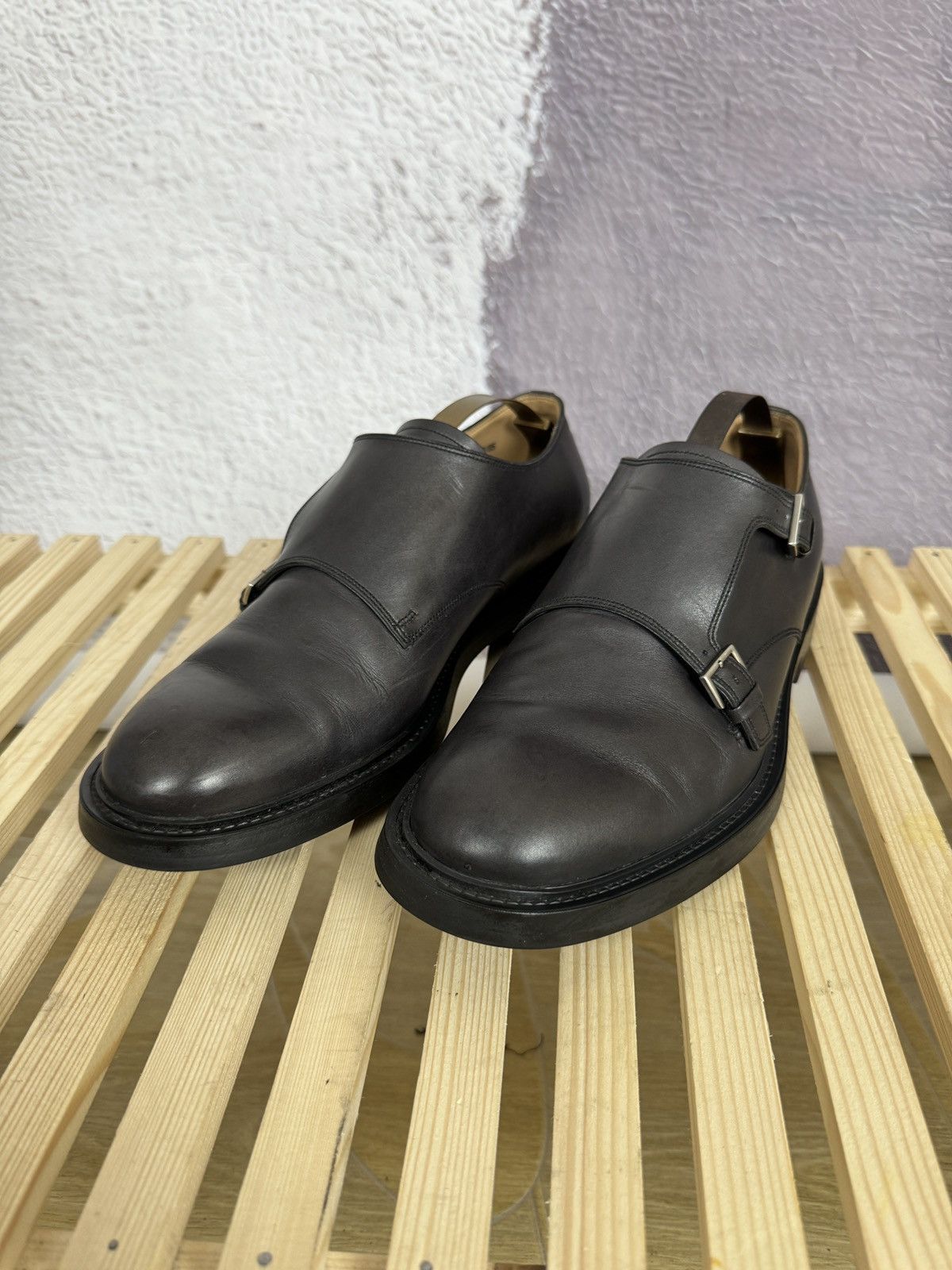 Bally Bally Switzerland double monk leather casual formal shoes Size US 9 / EU 42 - 7 Thumbnail