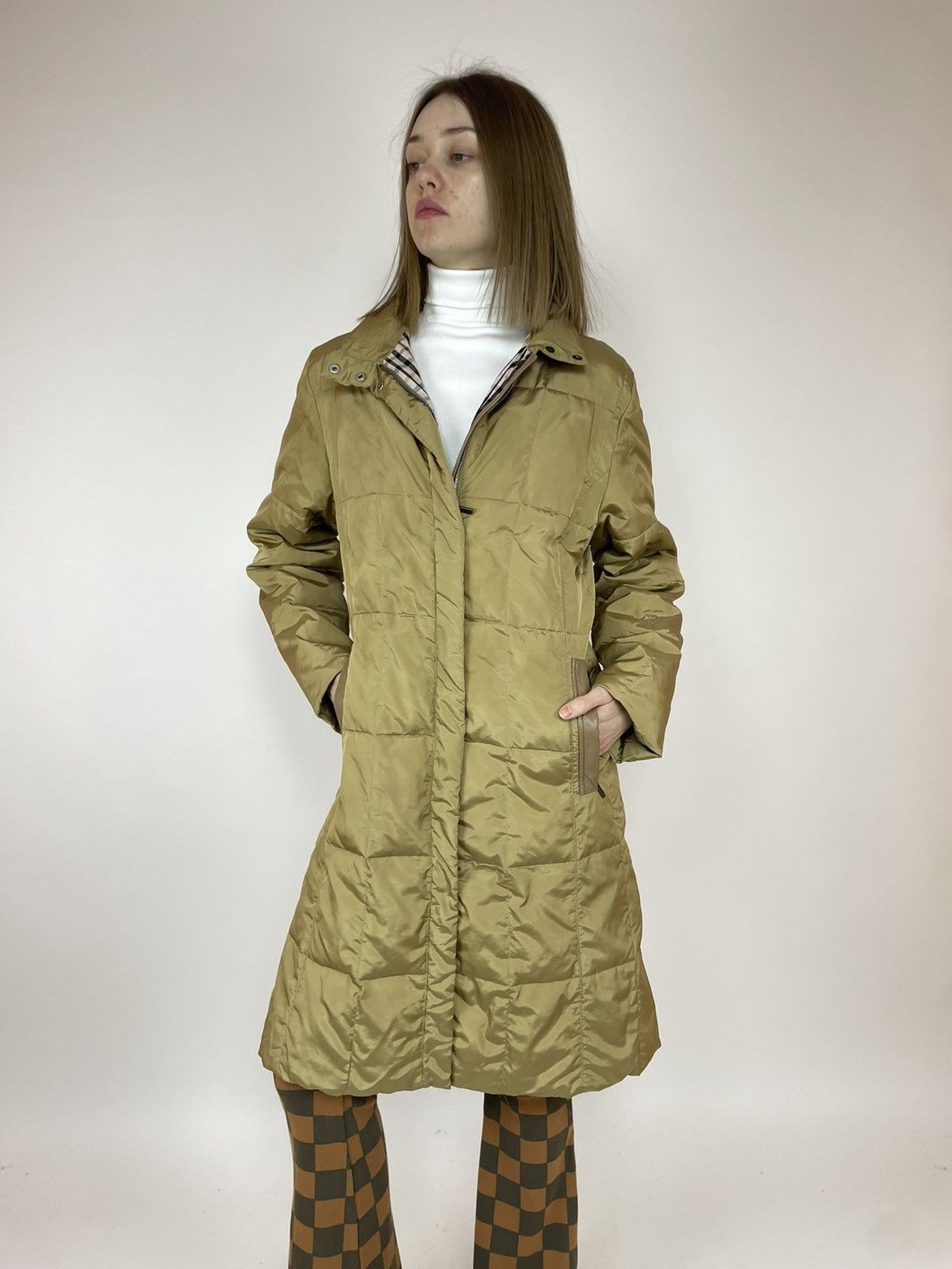 Vintage DAKS quilt Down Jacket Puffer Coat Womens Size Large Size L / US 10 / IT 46 - 1 Thumbnail