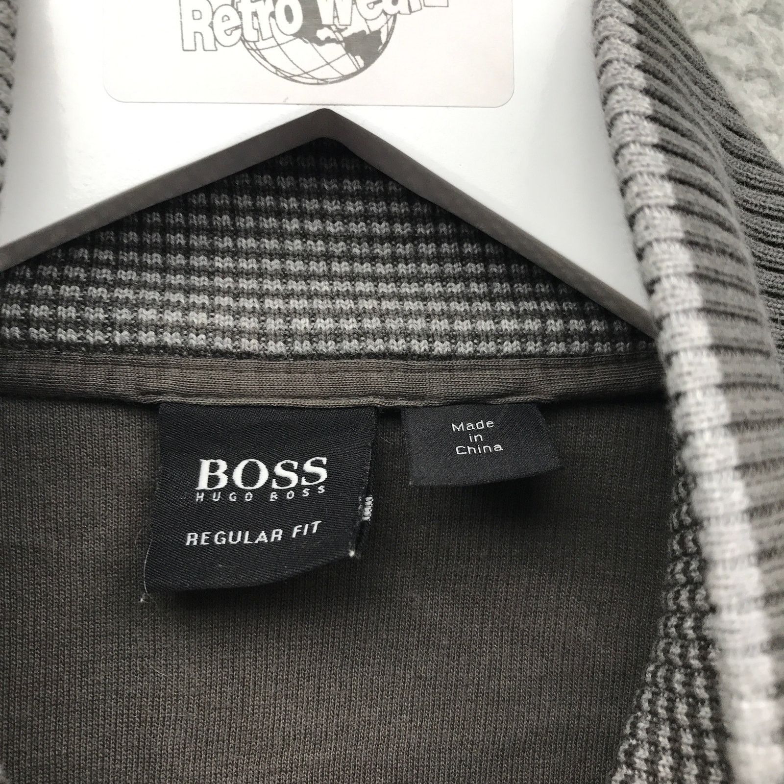 Hugo Boss Boss Hugo Boss 1/4 Pullover Sweater Men L Ribbed Mock Neck Size US L / EU 52-54 / 3 - 3 Thumbnail