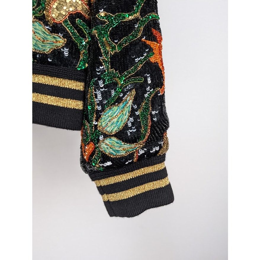 Celine o1rshd1 Teddy Souvenir Jacket Dark Flower in Multicolor Size US M / EU 48-50 / 2 - 6 Thumbnail