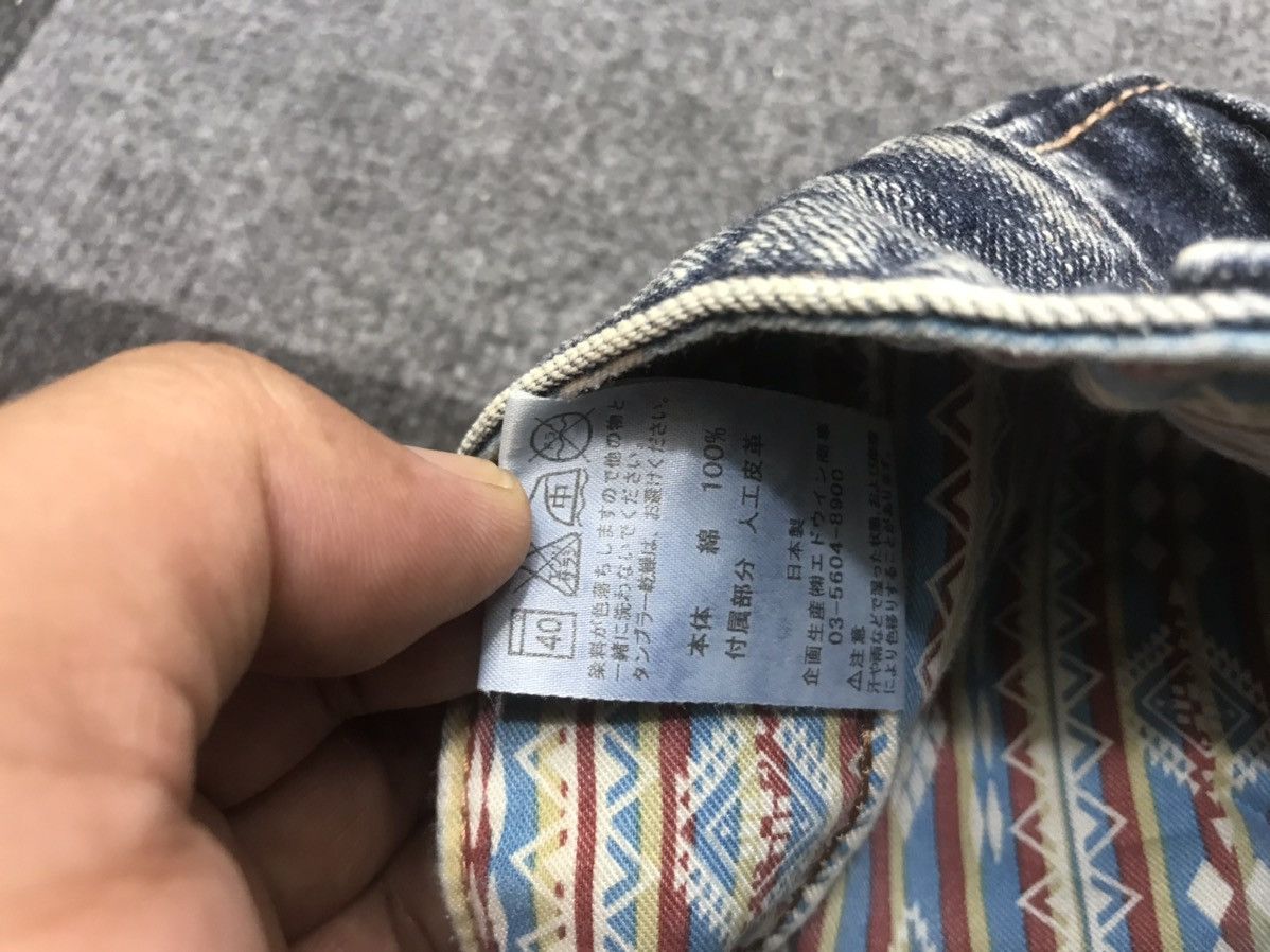 Edwin 💥FLARE💥VTG EDWIN FLARE BLUE WASH NAVAJO Denim Size US 32 / EU 48 - 15 Thumbnail
