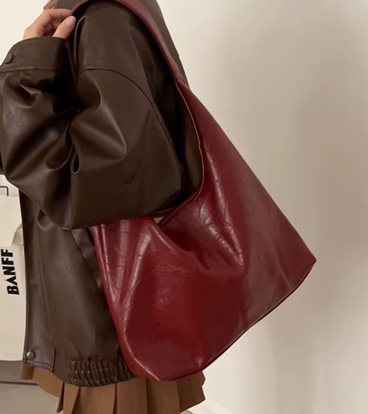 Japanese Brand Maroon shoulder bag Size ONE SIZE - 1 Thumbnail