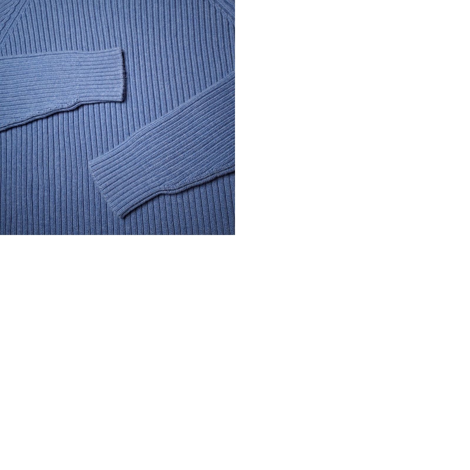 Lands' End VINTAGE Lands' End Sweater Men XL Blue Ribbed Knit Crewneck Cotton USA Made Classic Pullover Office Wear Buttons? (No, avoid extra words) Size US XL / EU 56 / 4 - 9 Thumbnail