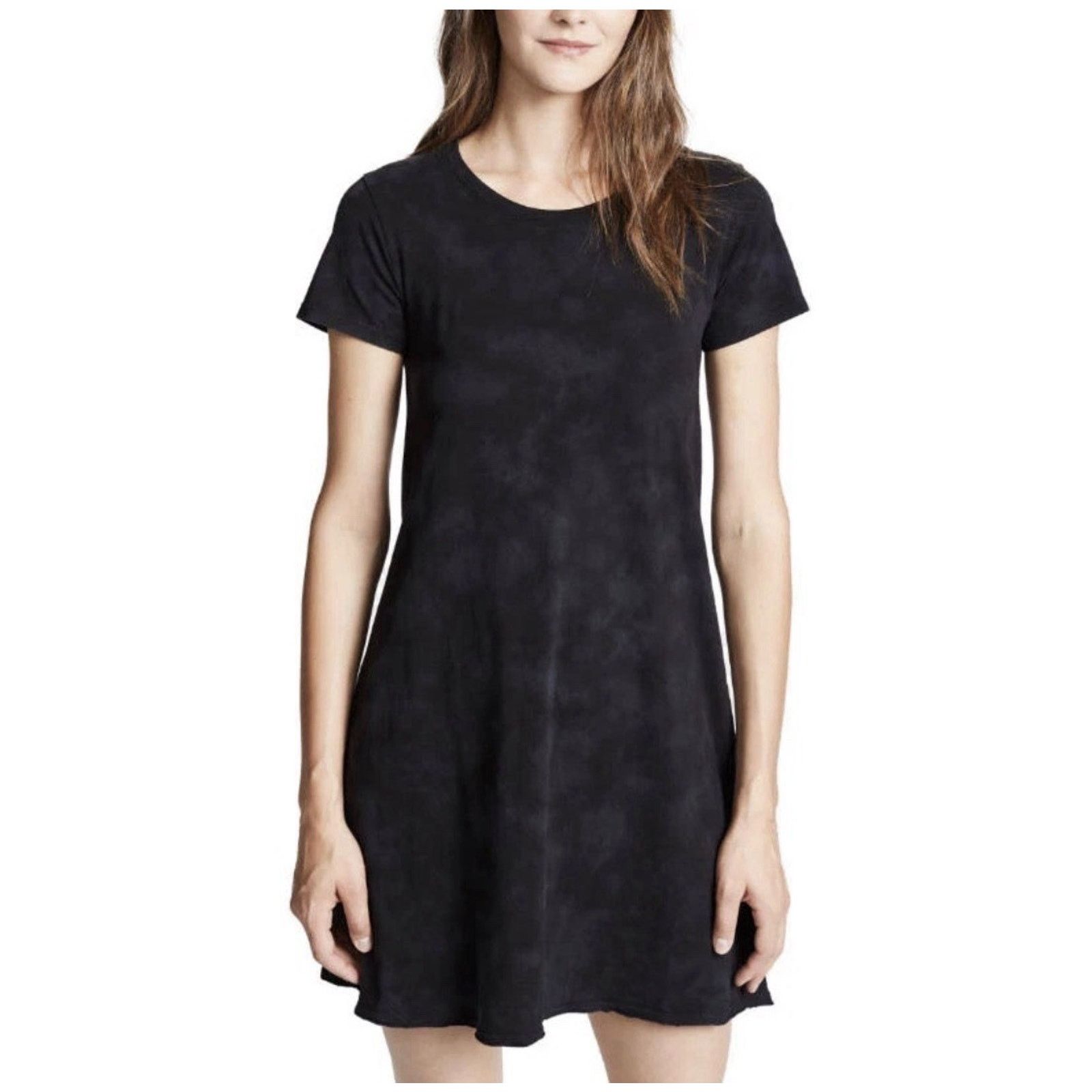 ATM ATM Black & Gray Tie Dye Cotton Tee Shirt Dress Medium Size M / US 6-8 / IT 42-44 - 1 Thumbnail