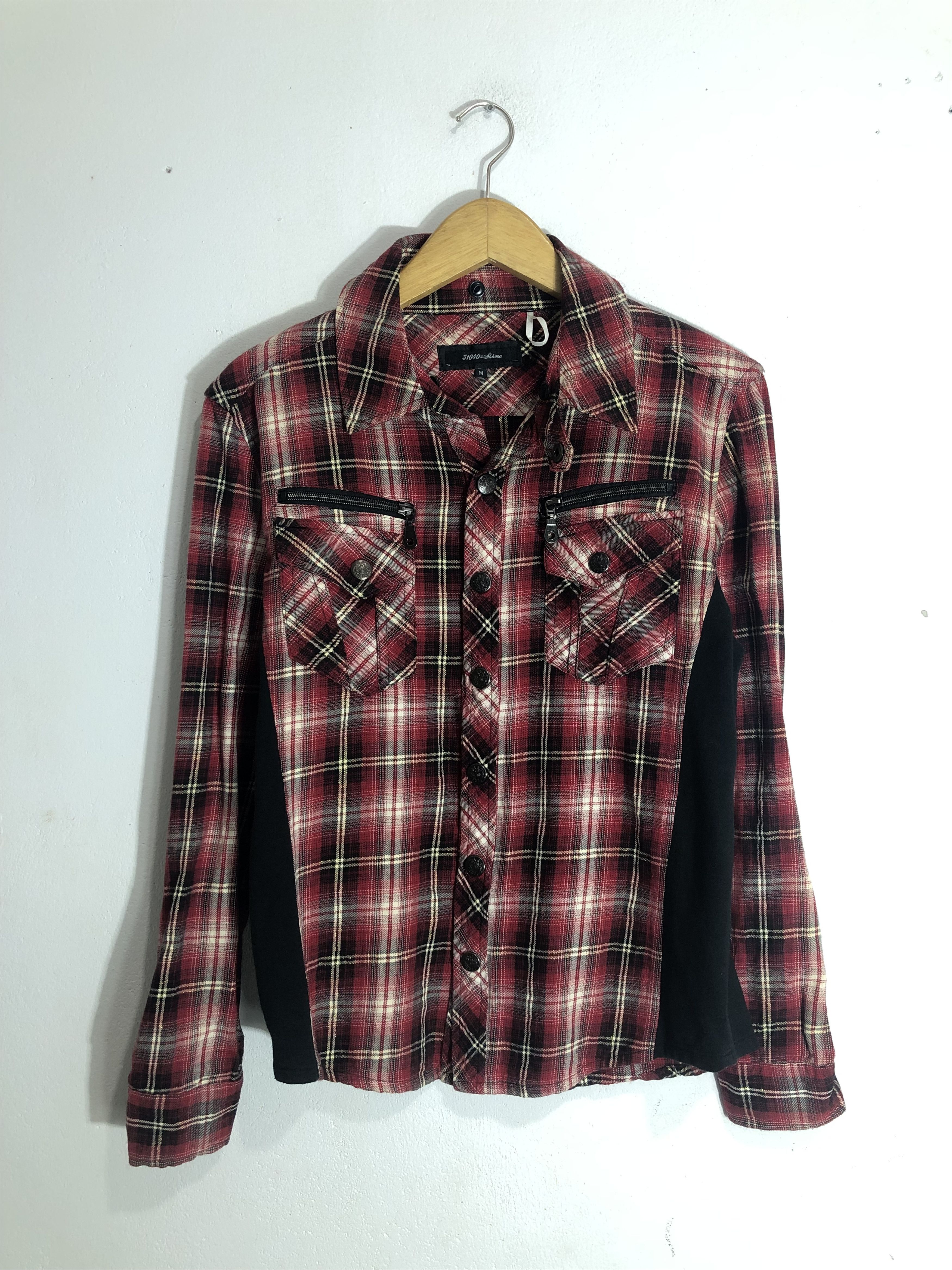 Japanese Brand 31040=SKHONE Snap Button Double Layer Shirt Size US M / EU 48-50 / 2 - 1 Thumbnail