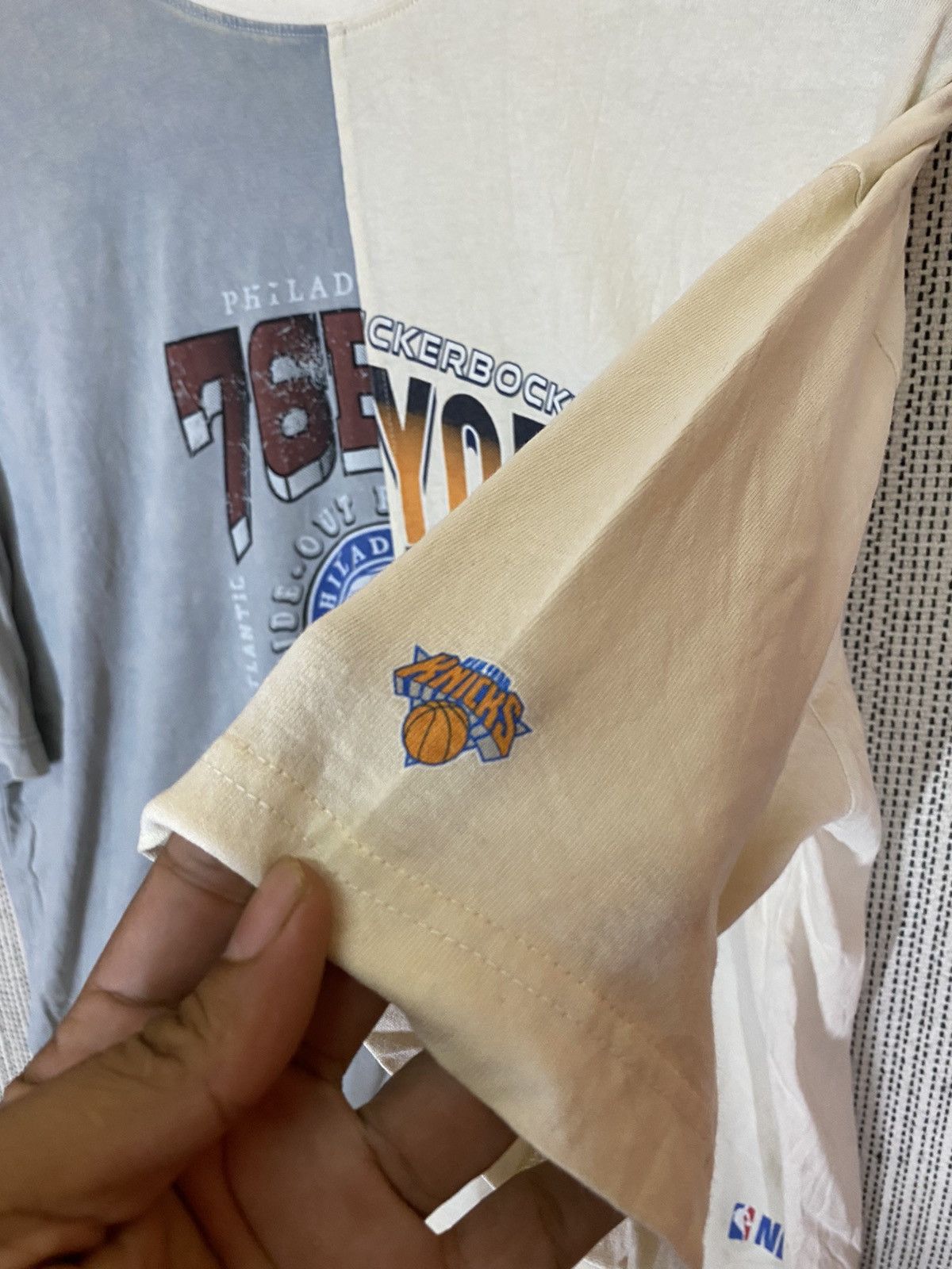 Japanese Brand × NBA ‼️NBA tshirt philadelphia 76ers x new york basketball‼️ Size US XL / EU 56 / 4 - 5 Thumbnail