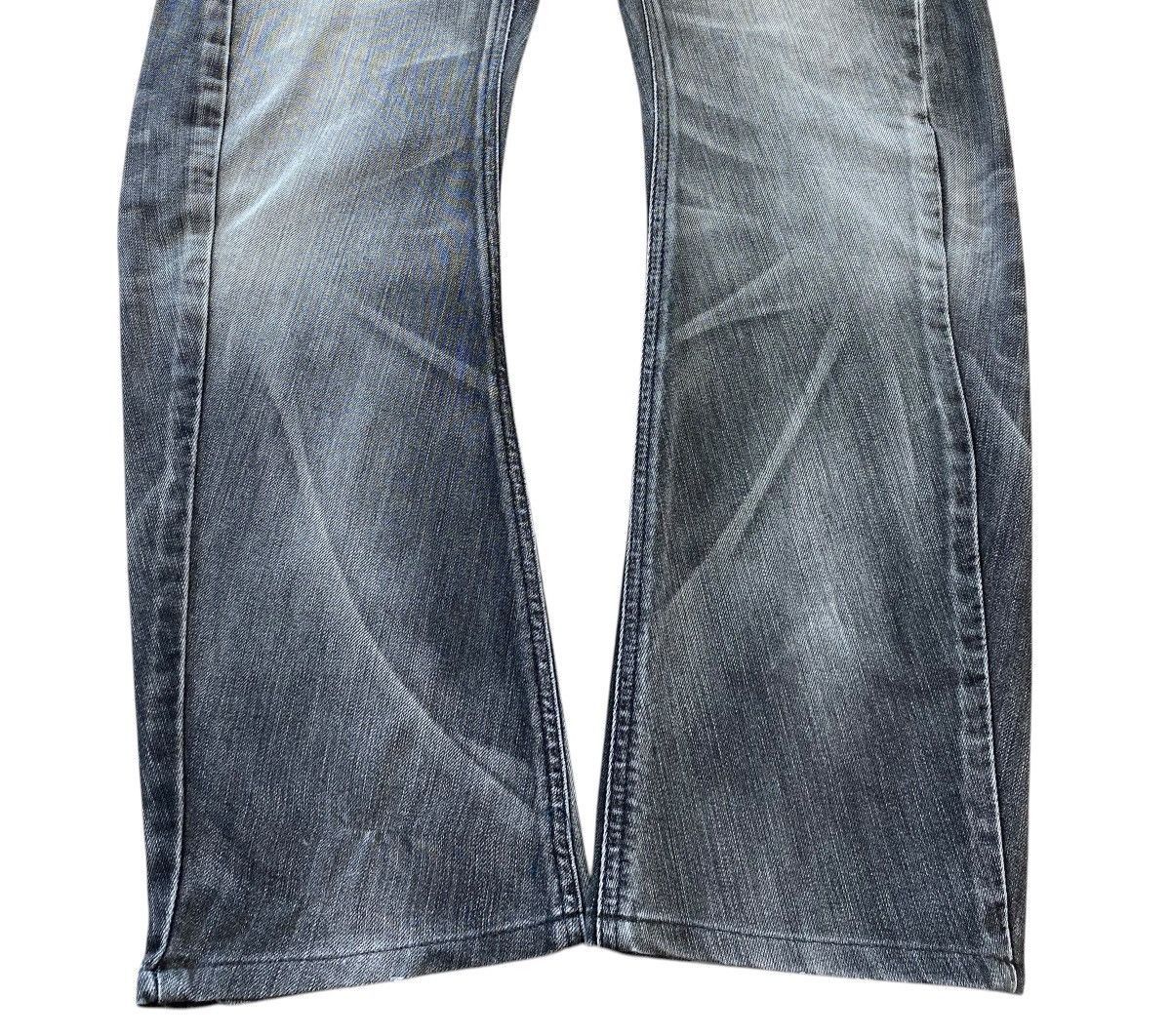 Edwin Edwin Faded Wash Whiskered Style Twisted Leg Jeans Size US 30 / EU 46 - 5 Thumbnail
