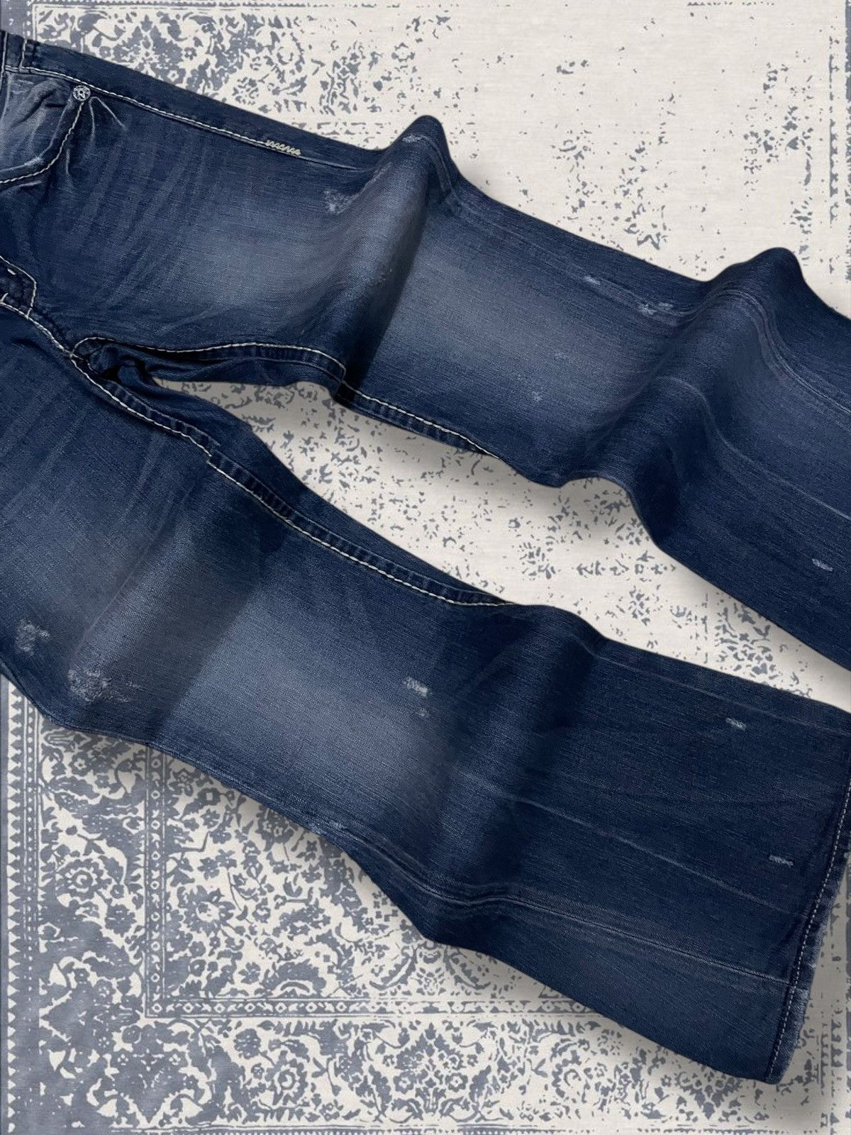 Designer × Japanese Brand × Vintage Vintage 90s Japan Designer Buckaroo Distressed Flared Denim Size US 30 / EU 46 - 6 Thumbnail